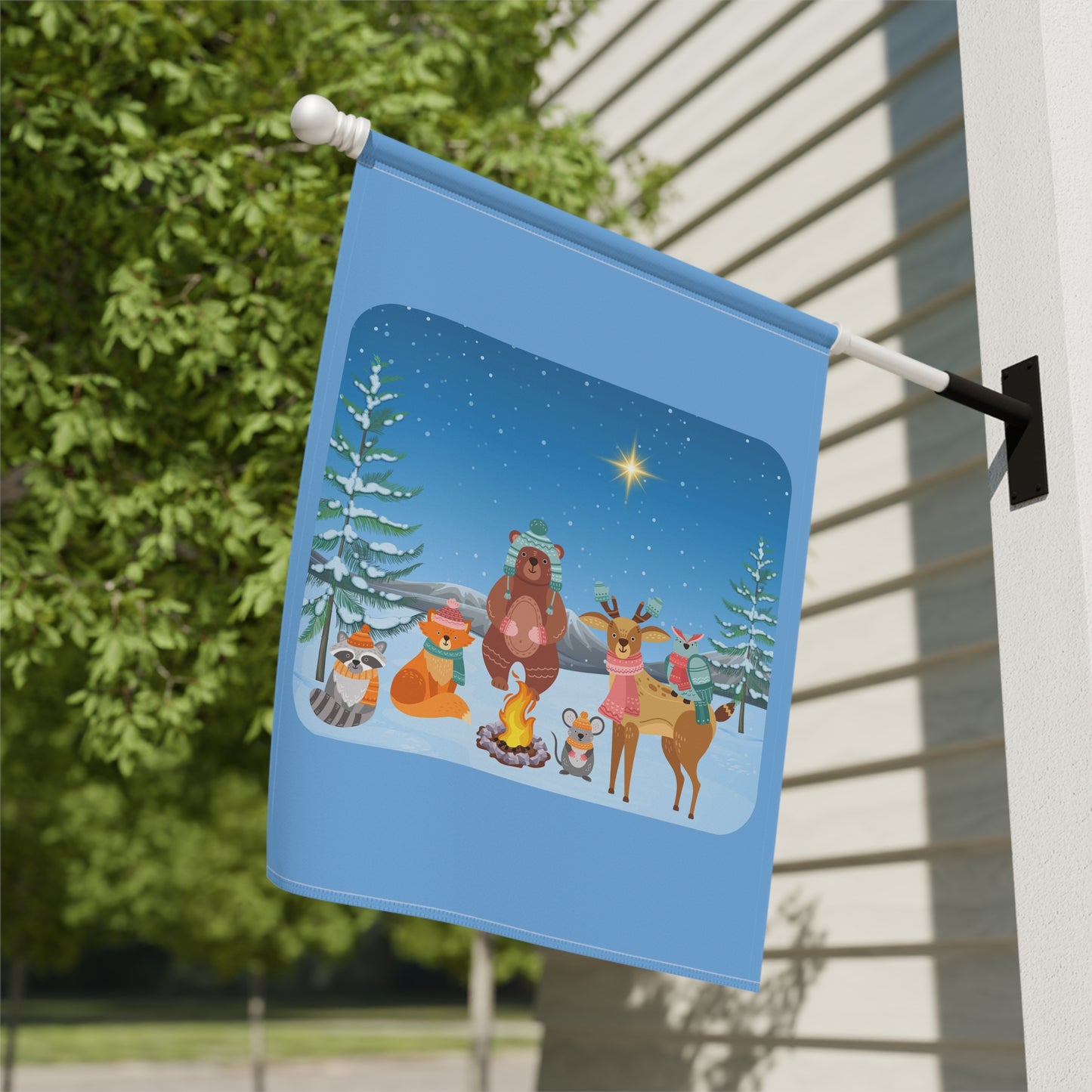 Winter Animal Party - Garden & House Banner