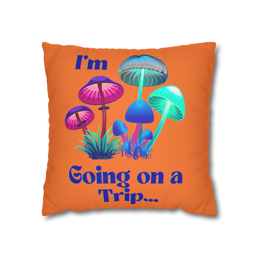 Going on a Trip - Accent Square Pillowcase - Various Sizes