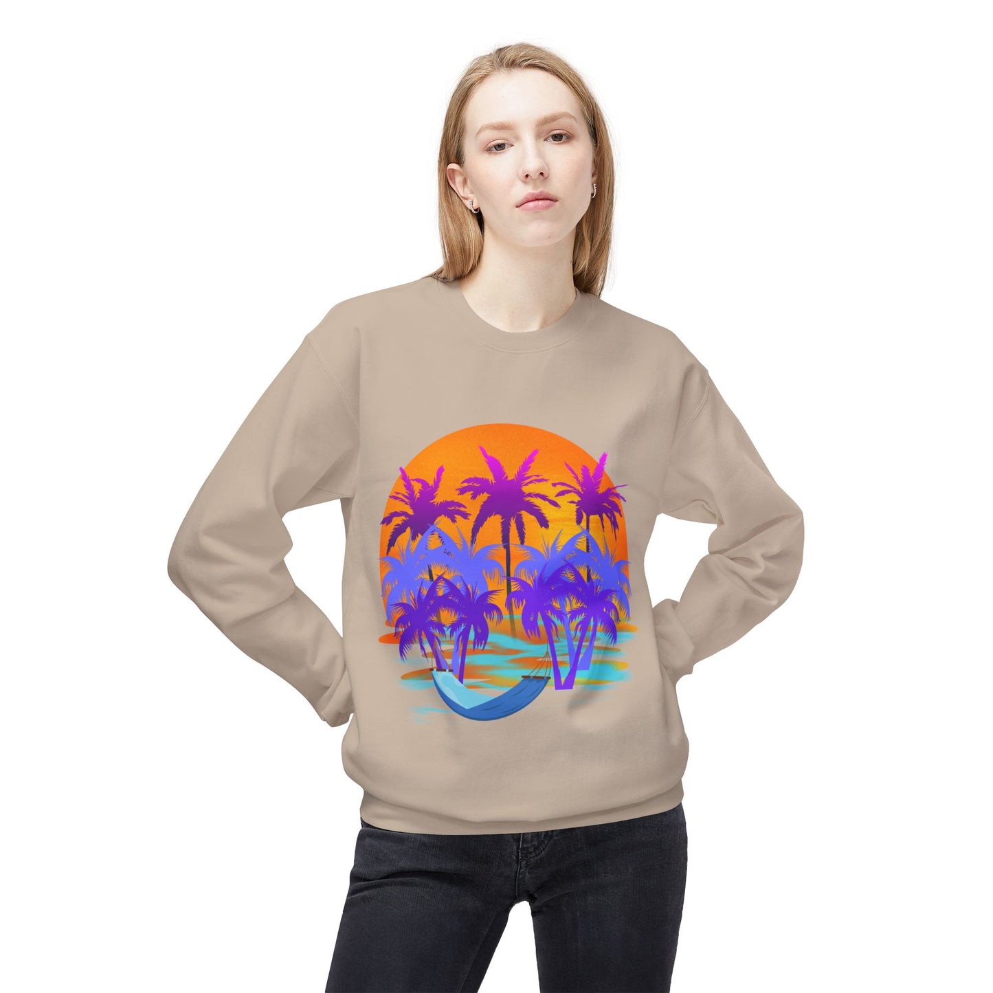 Tropical Paradise - Adult Crewneck Sweatshirt