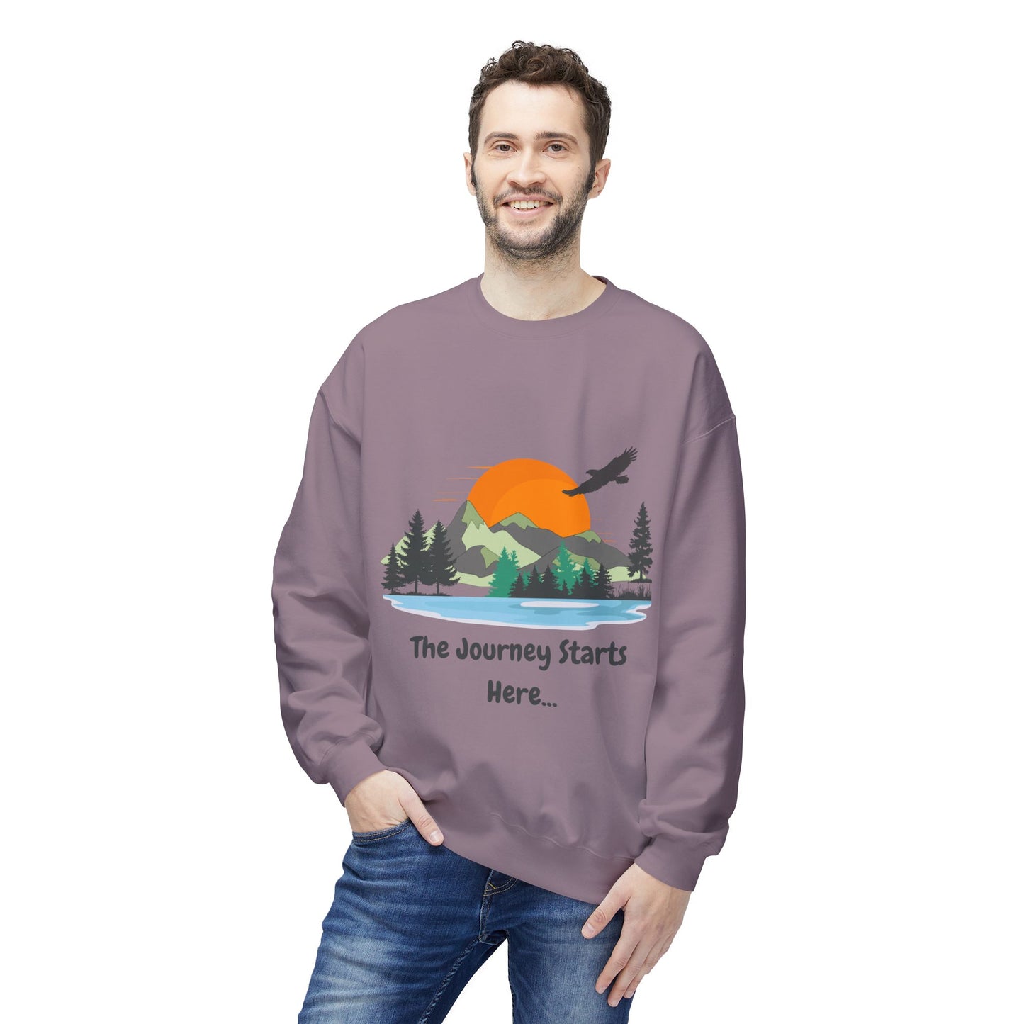 Journey Starts Here - Adult Unisex Sweatshirt