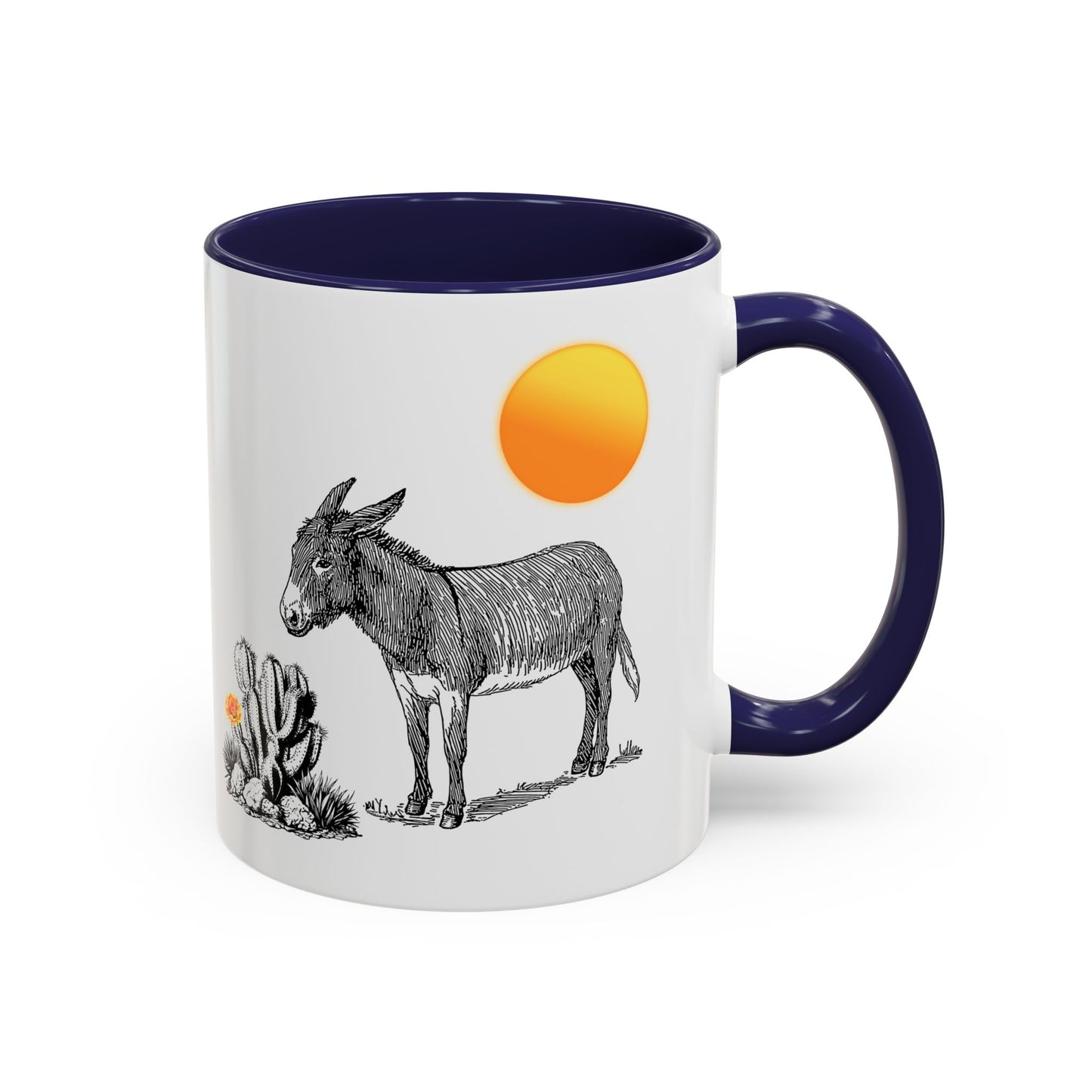 Donkey Desert - Accent Coffee Mug (11, 15oz)