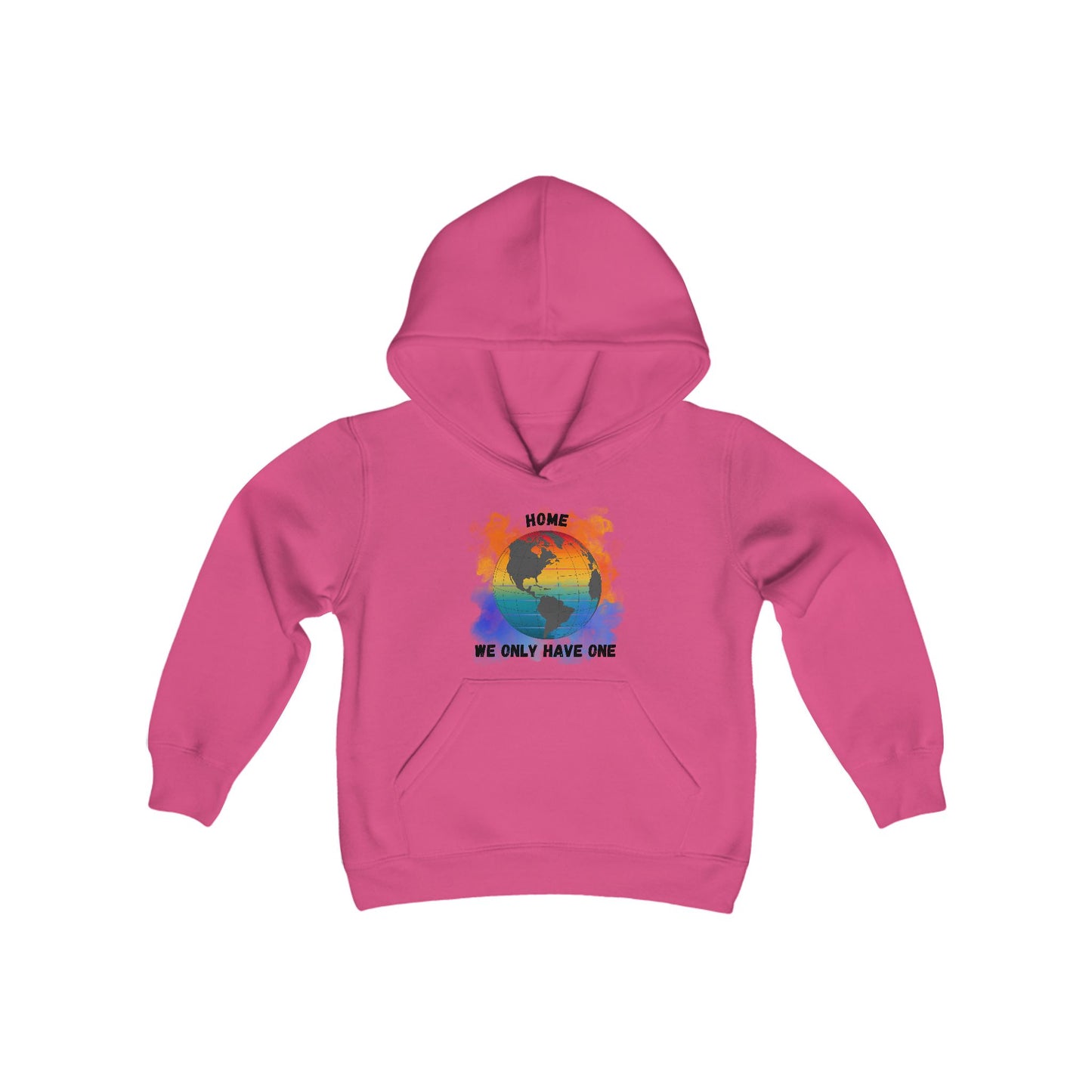 Planet Home - Youth Hoodie Sweatshirt - Vibrant Colors