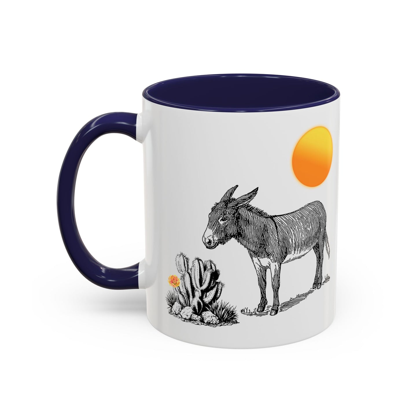 Donkey Desert - Accent Coffee Mug (11, 15oz)