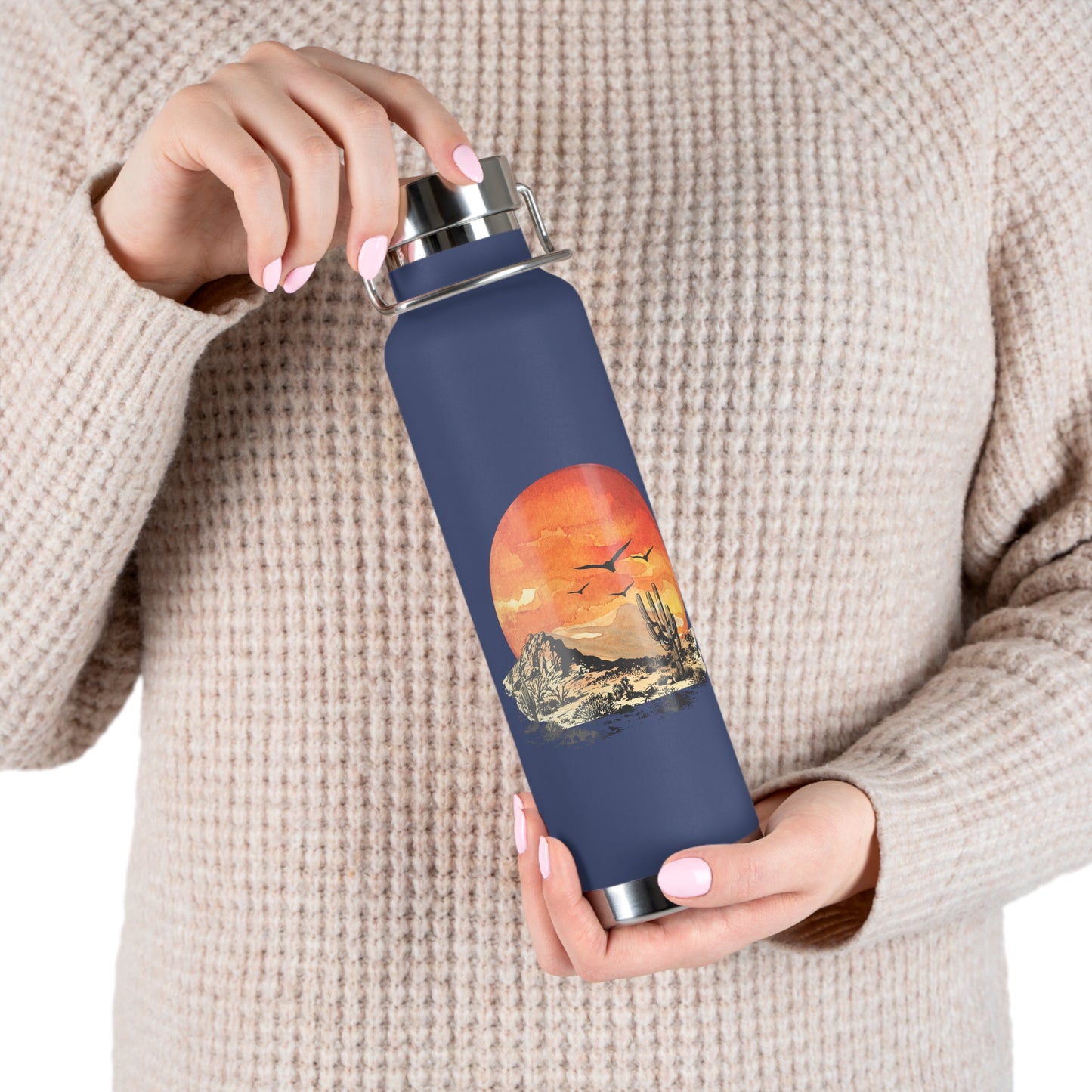 Desert Sun - Copper Vacuum Insulated Bottle, 22oz