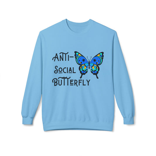 Anti-social - Adult Crewneck Sweatshirt