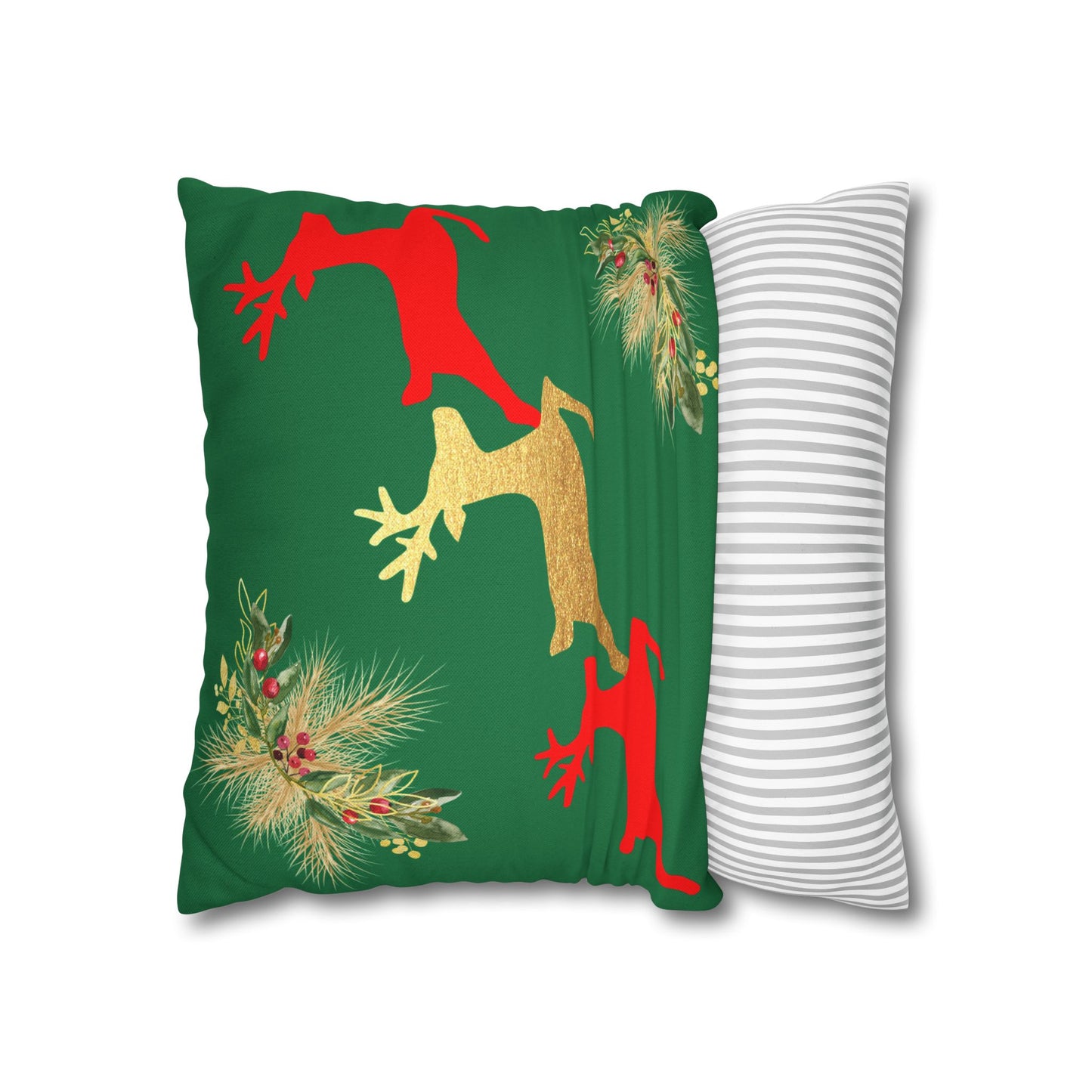 Reindeer Fun - Square Pillowcase - Various Sizes