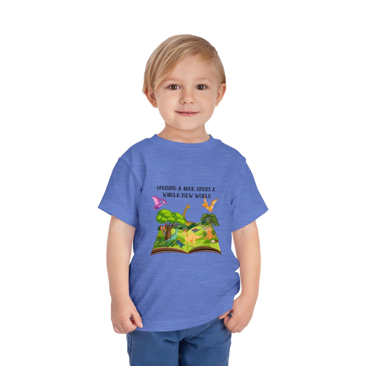 Dinosaur Book Adventure - Toddler Short Sleeve Tee - Discovery Awaits