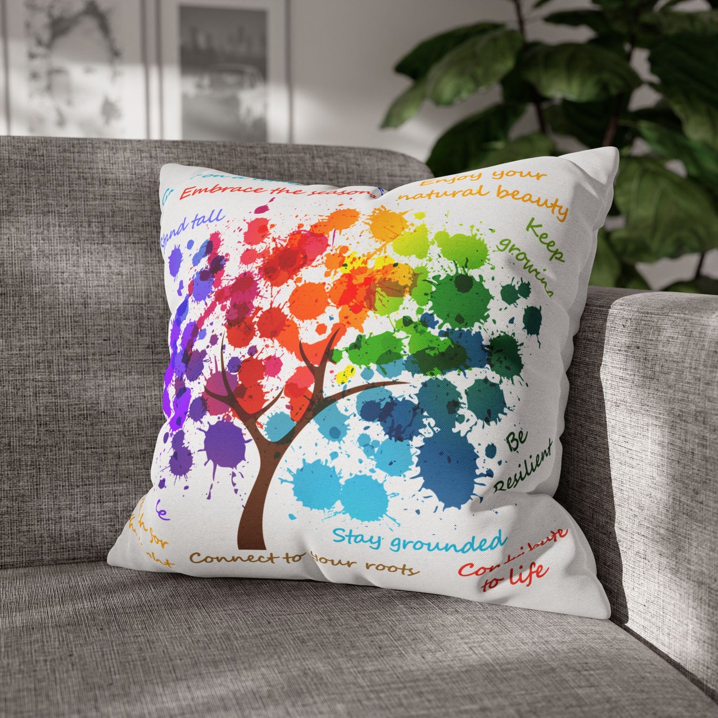 Tree Of Life - Accent Square Pillowcase - Various Sizes