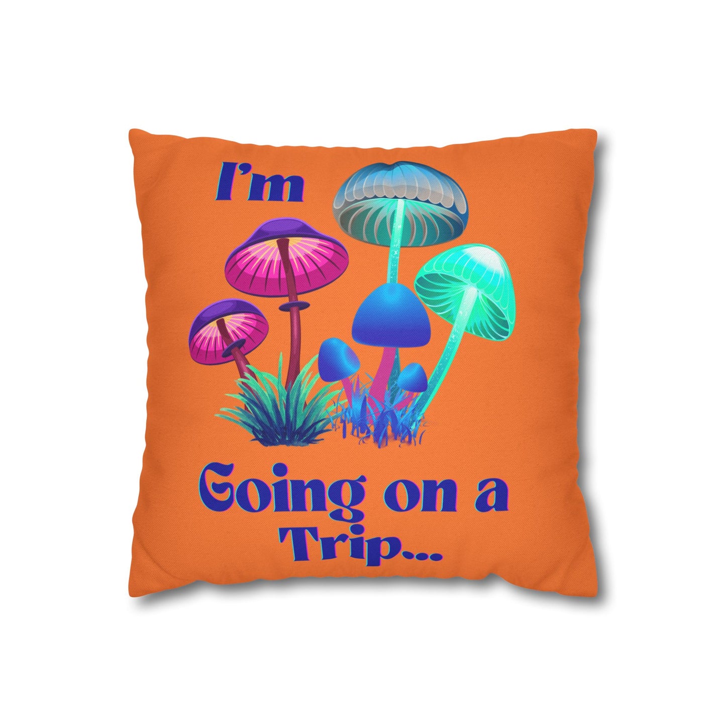 Going on a Trip - Accent Square Pillowcase - Various Sizes