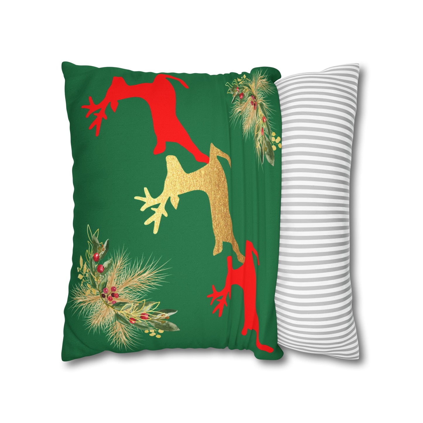 Reindeer Fun - Square Pillowcase - Various Sizes