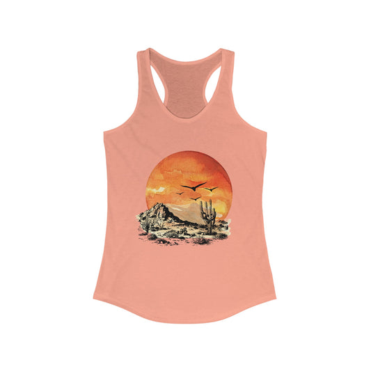 Desert Sun Racerback Tank - Bright Watercolor Print