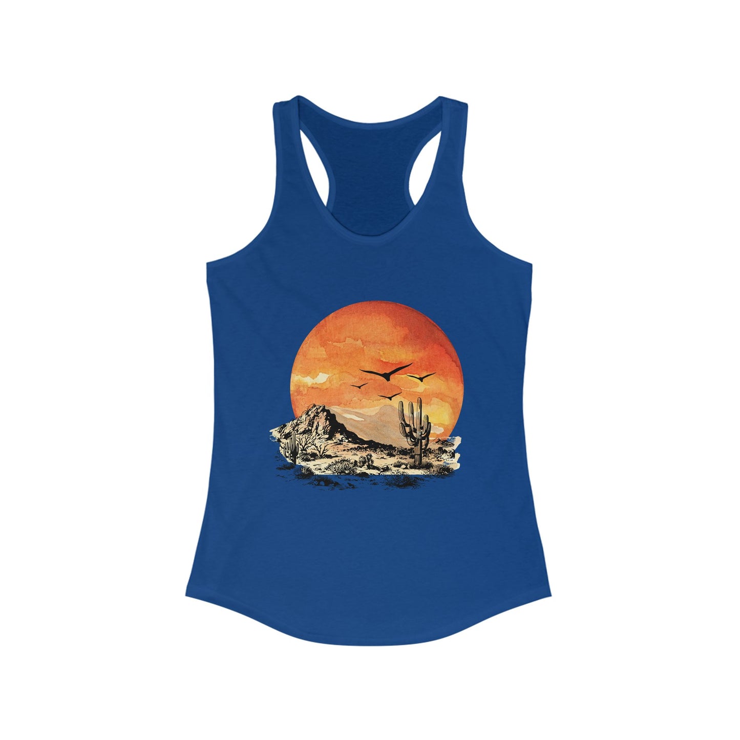 Desert Sun Racerback Tank - Bright Watercolor Print