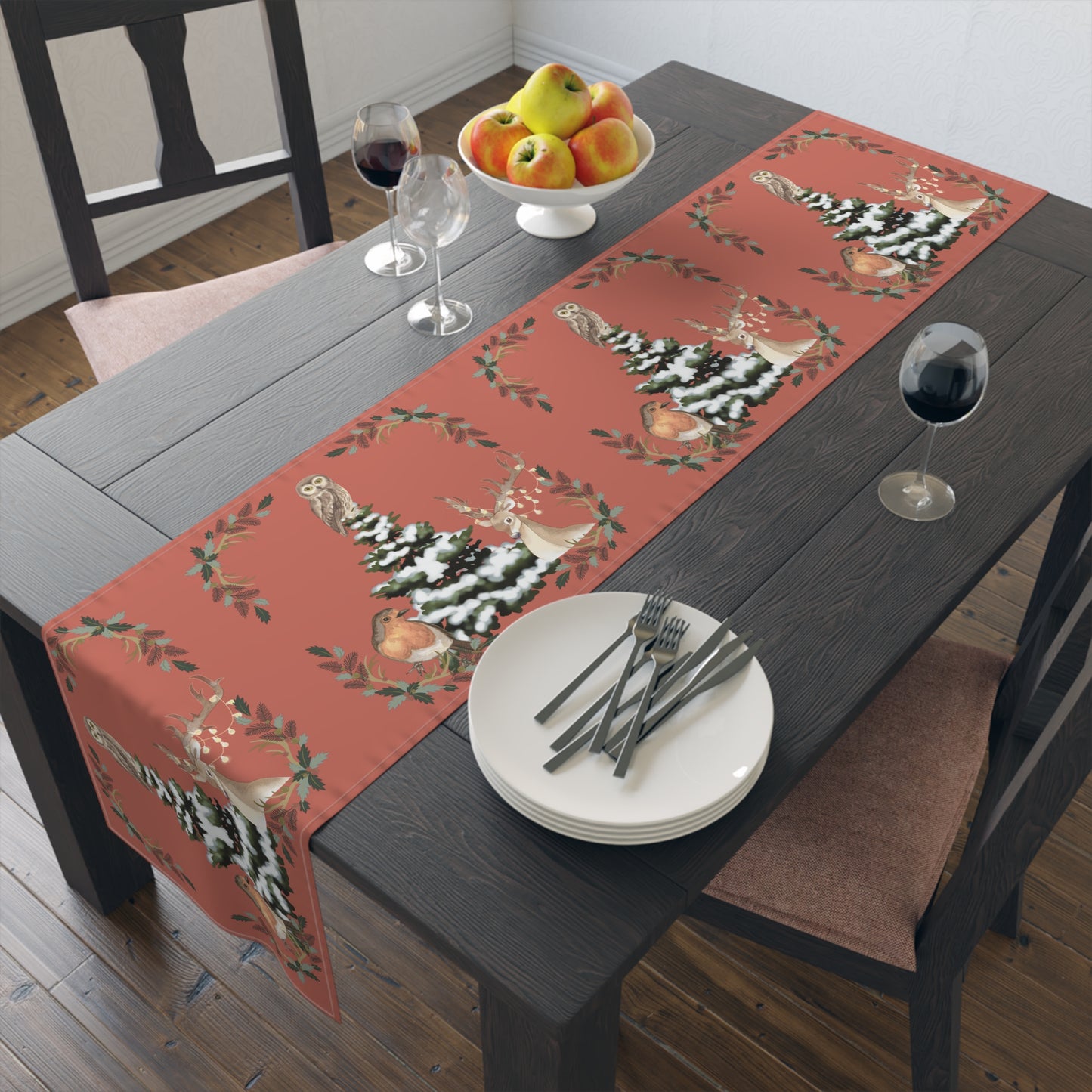 Winter Tree - Table Runner (Cotton, Poly)