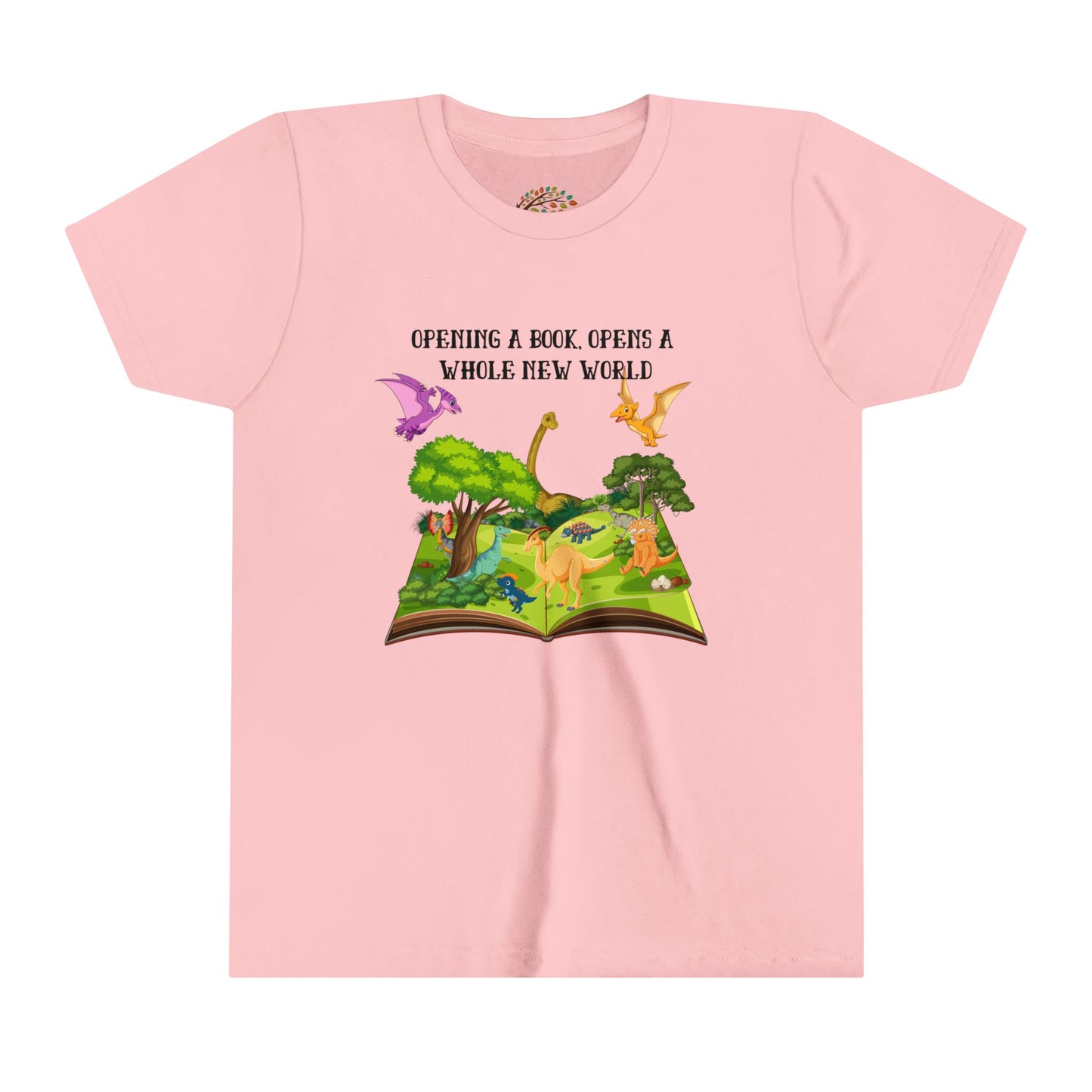 Dinosaur Book Adventure Youth Tee - Discovery Awaits