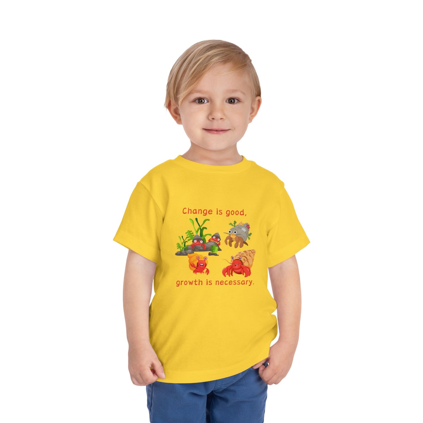 Growth - Toddler Short Sleeve Tee - Cute Crab Design