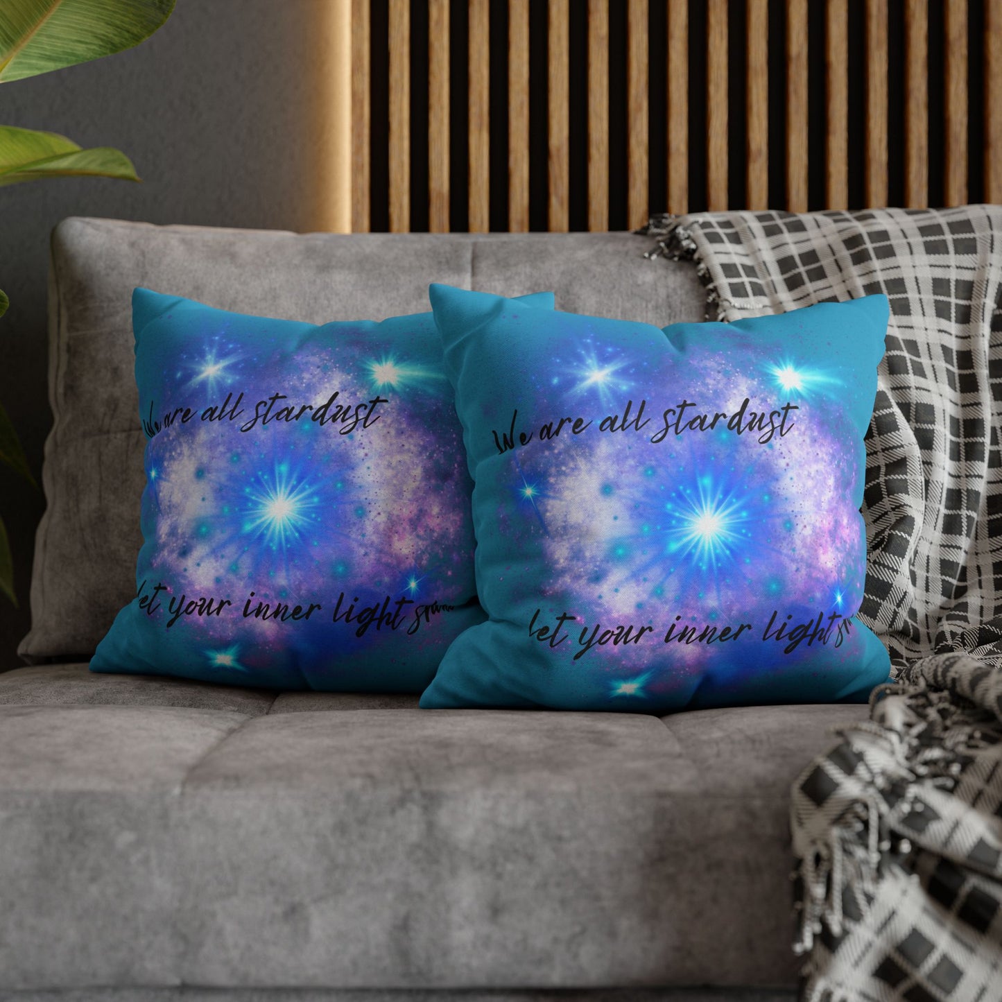 Let Your Inner Light Shine - Accent Square Pillowcases - Various Sizes