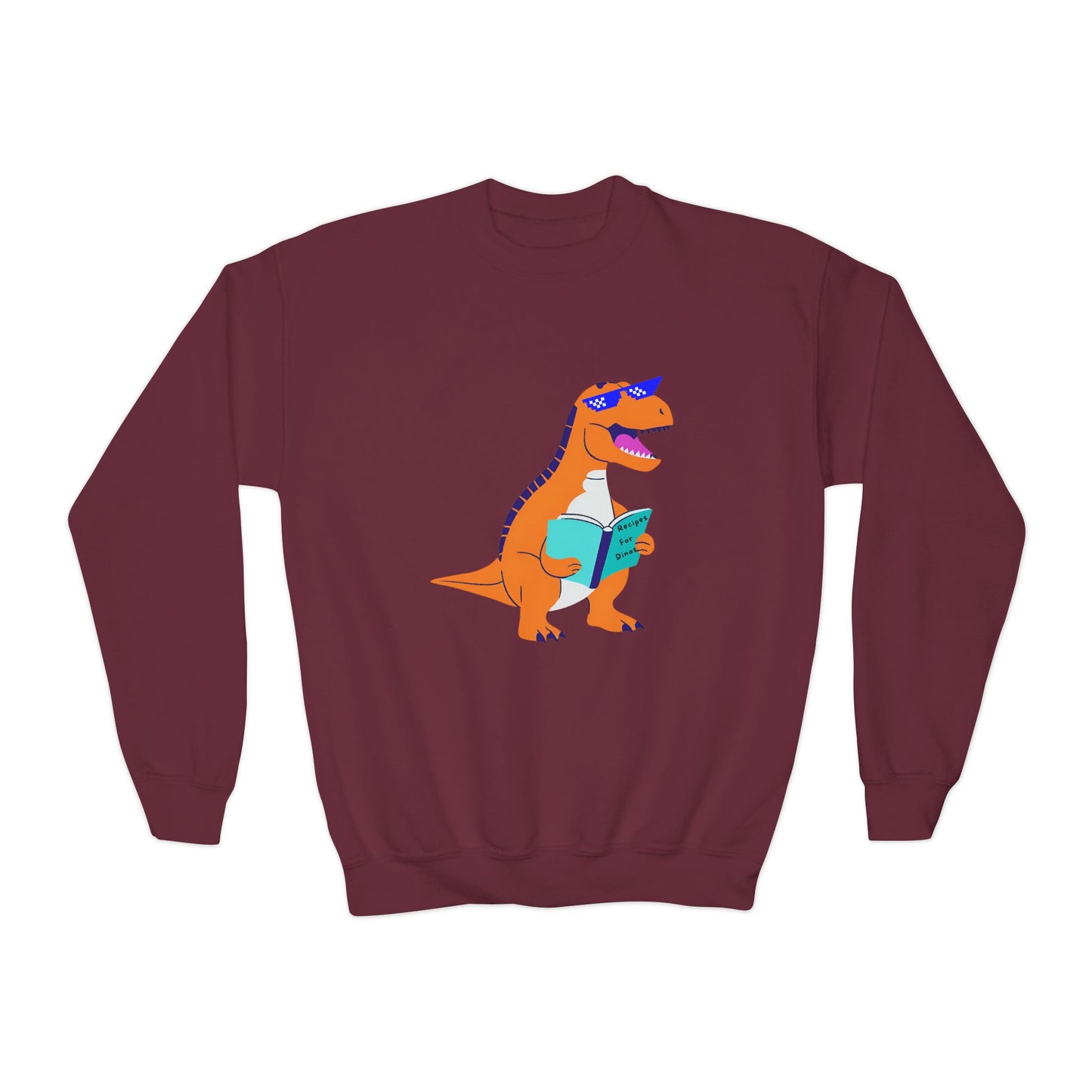 Retro T-Rex - Youth Crewneck Sweatshirt