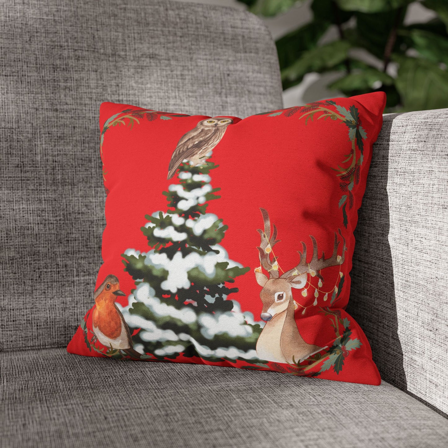 Winter Tree - Square Pillowcase - Various Sizes