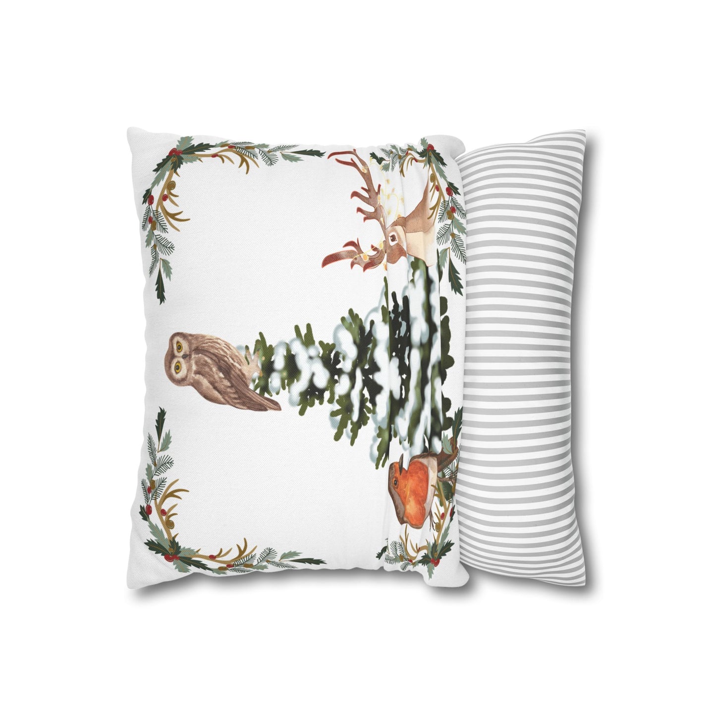 Winter Tree White - Square Pillowcase - Various Sizes