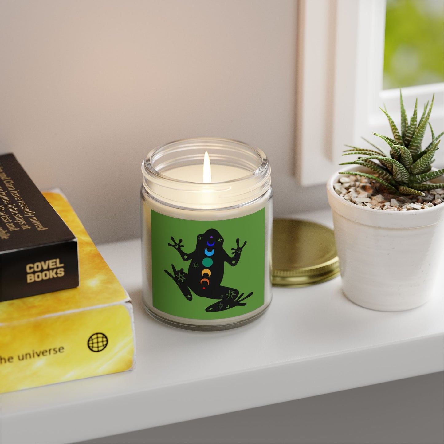 Healing Frog - Scented Coconut Apricot Candles (4oz, 9oz)