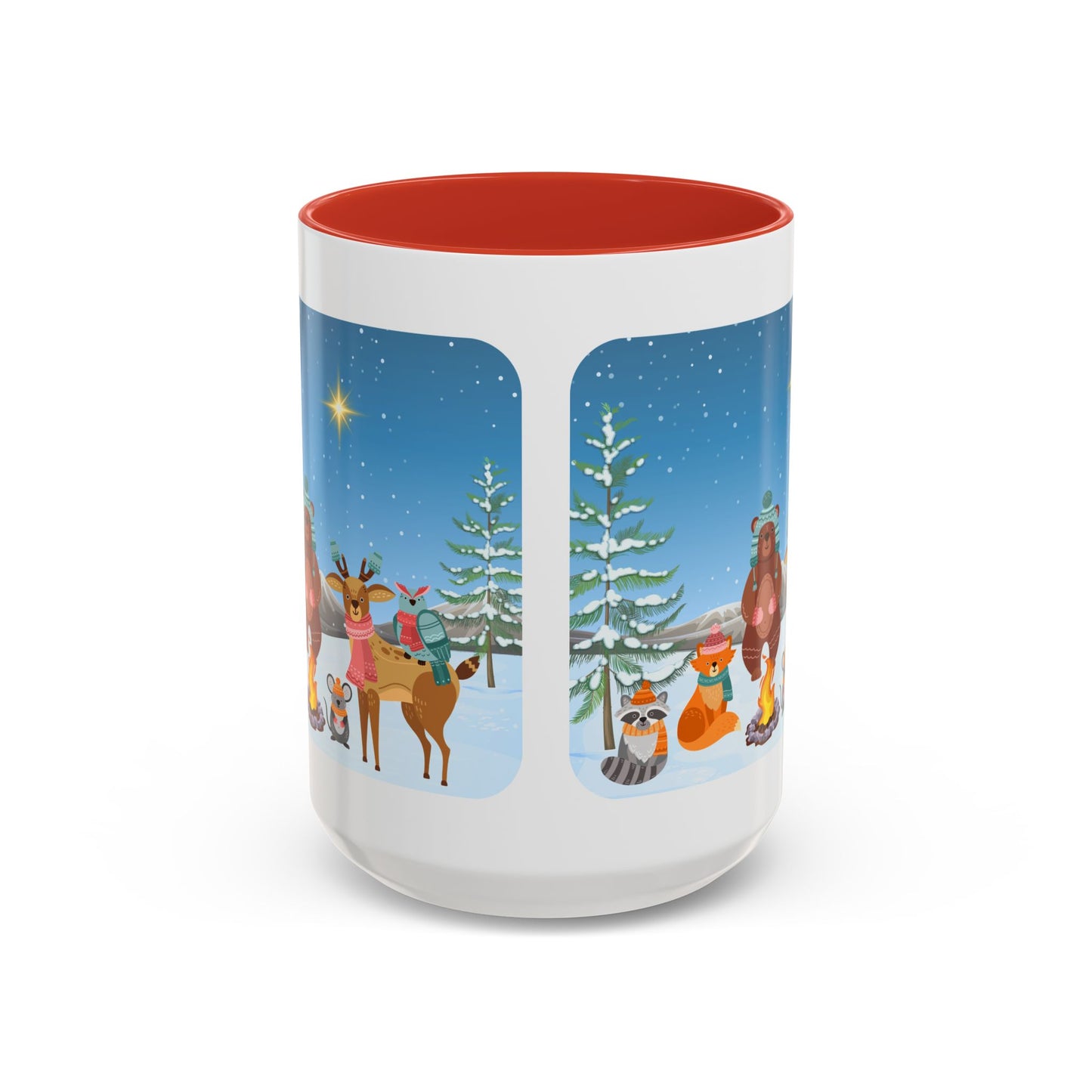 Winter Animal Party - Accent Coffee Mug (11, 15oz)