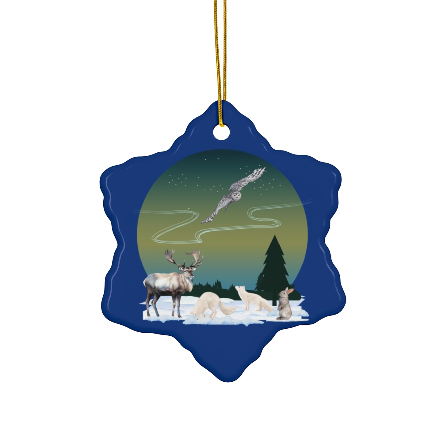 Winter Wonderland - Ceramic Ornament, 3 Shapes