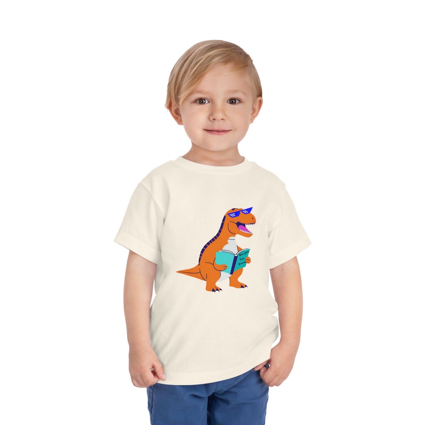 Retro T-Rex - Toddler Short Sleeve Tee