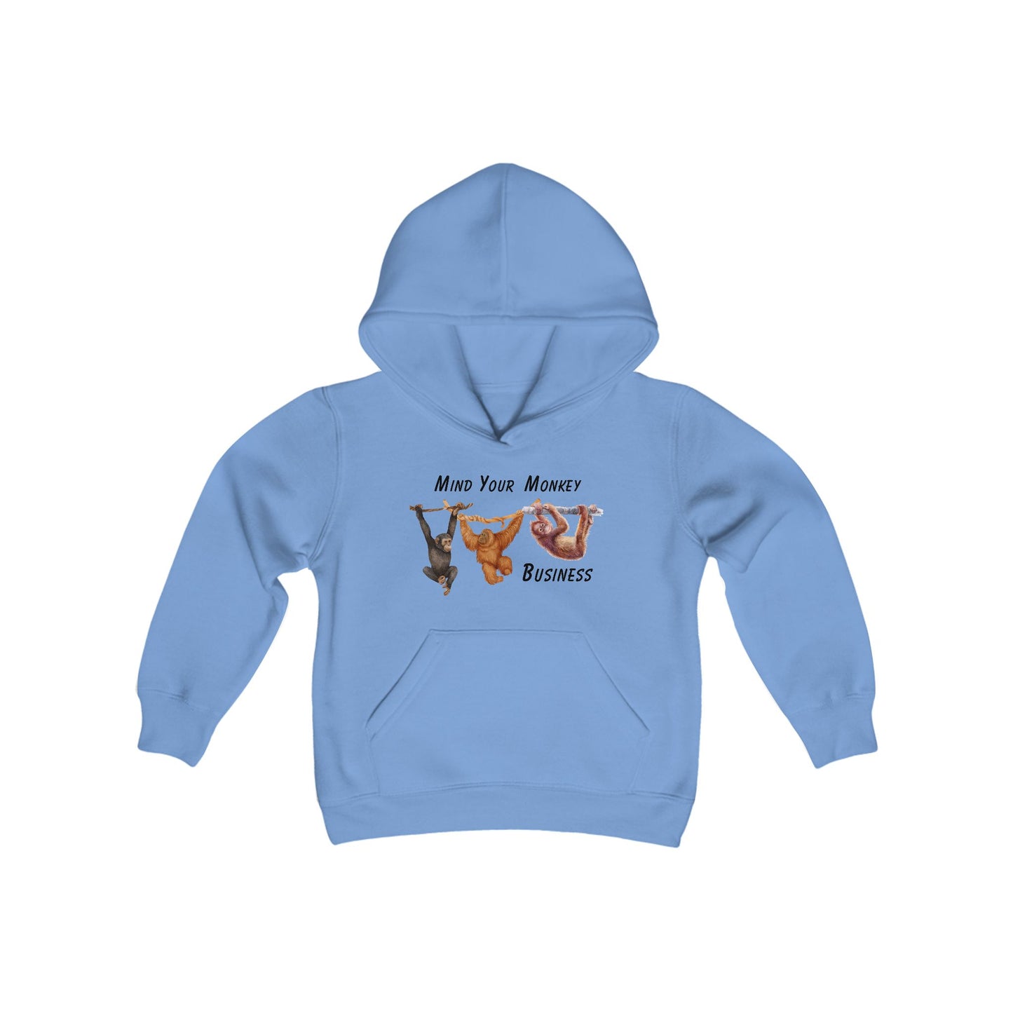 Mind Your Monkey Business - Youth Hoodie Sweatshirt