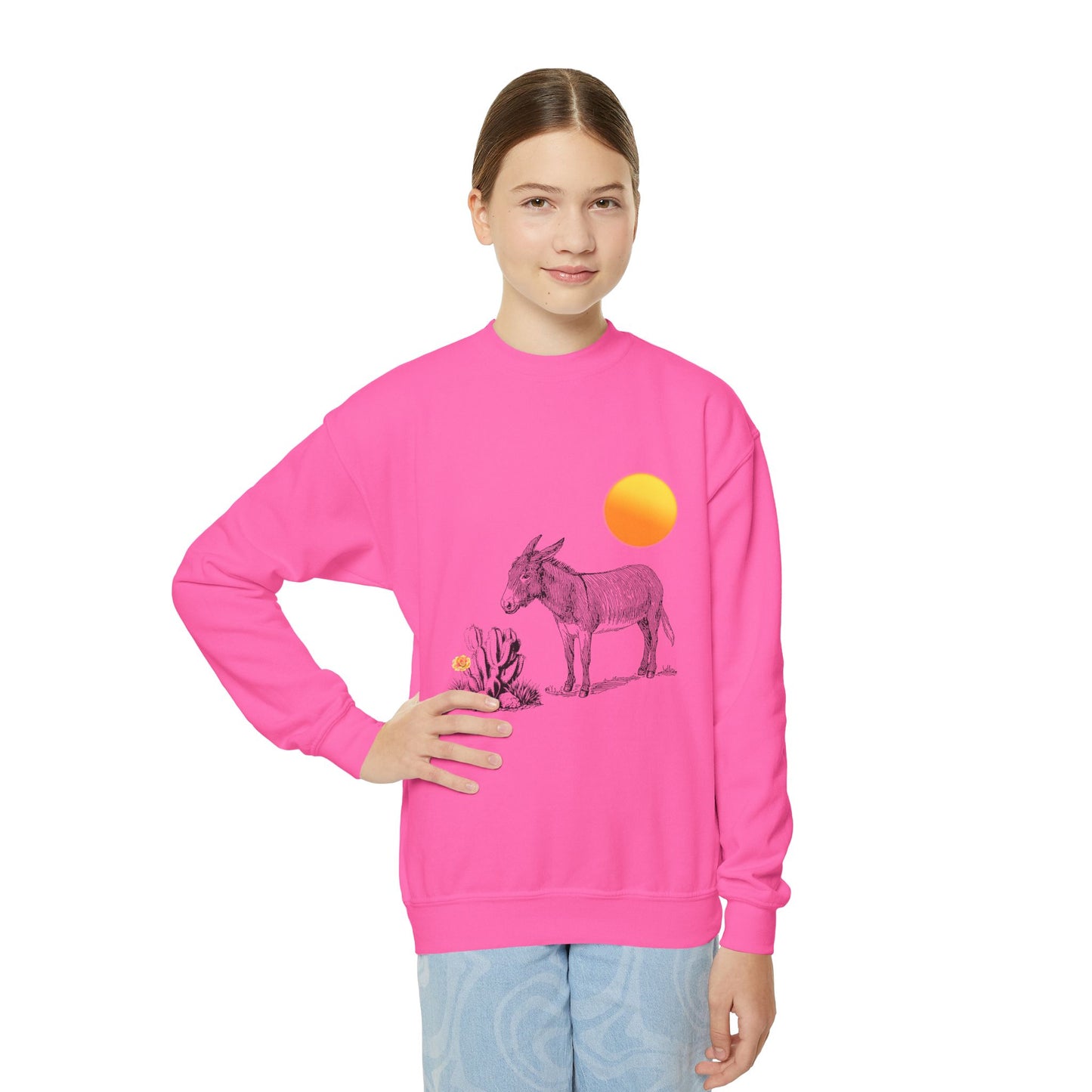 Desert Donkey - Youth Crewneck Sweatshirt