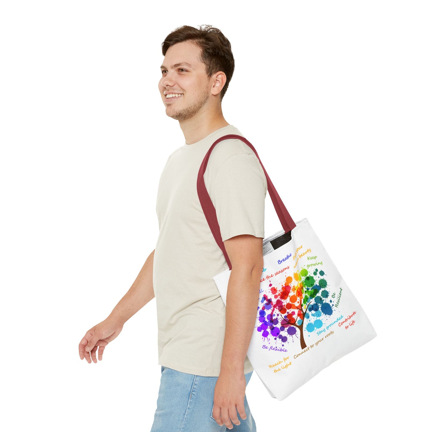 Tree of Life White - Tote Bag (AOP)