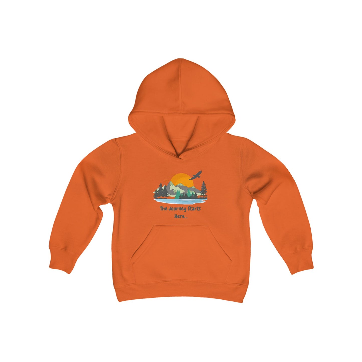 Journey Starts Here - Youth Hooded Sweatshirt