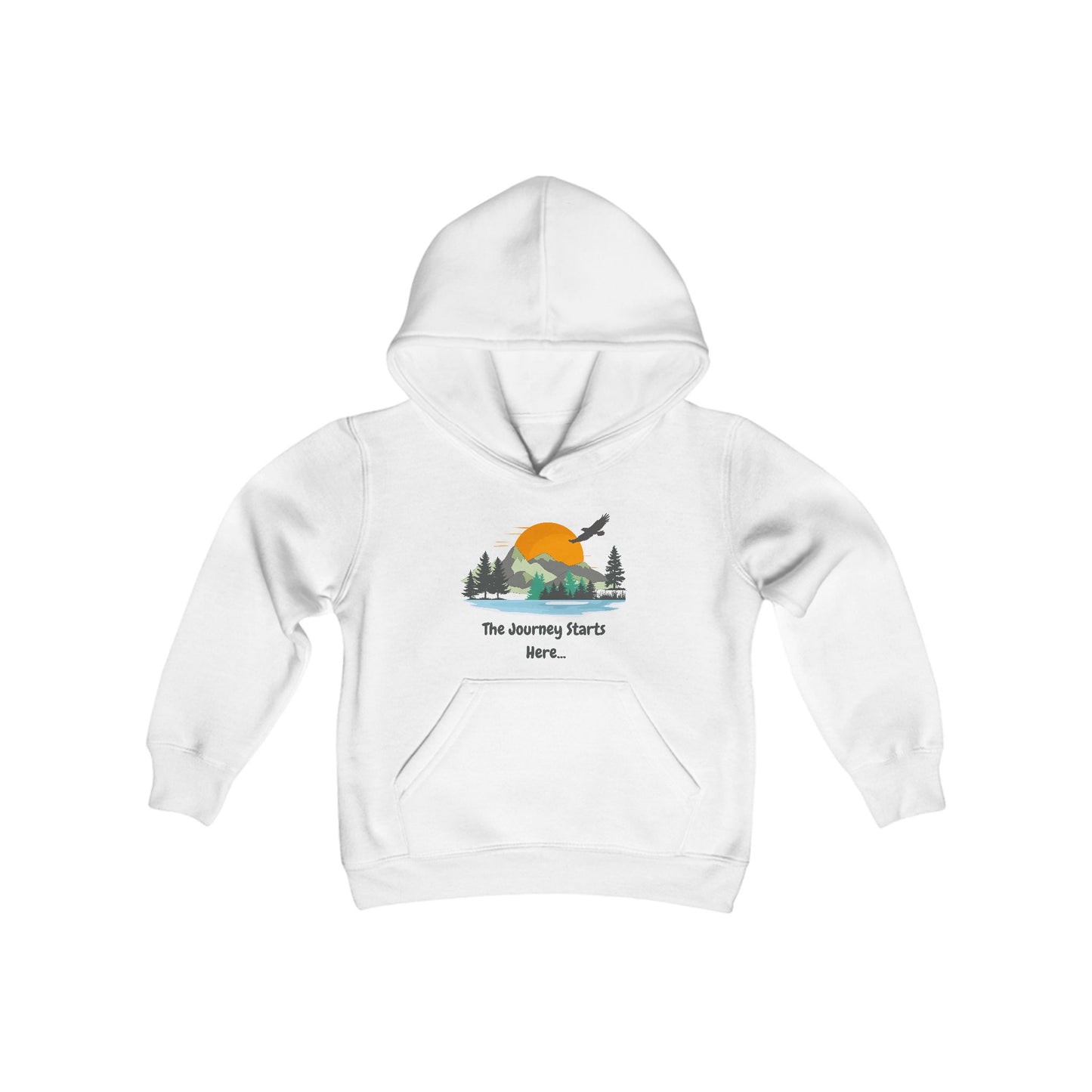 Journey Starts Here - Youth Hooded Sweatshirt