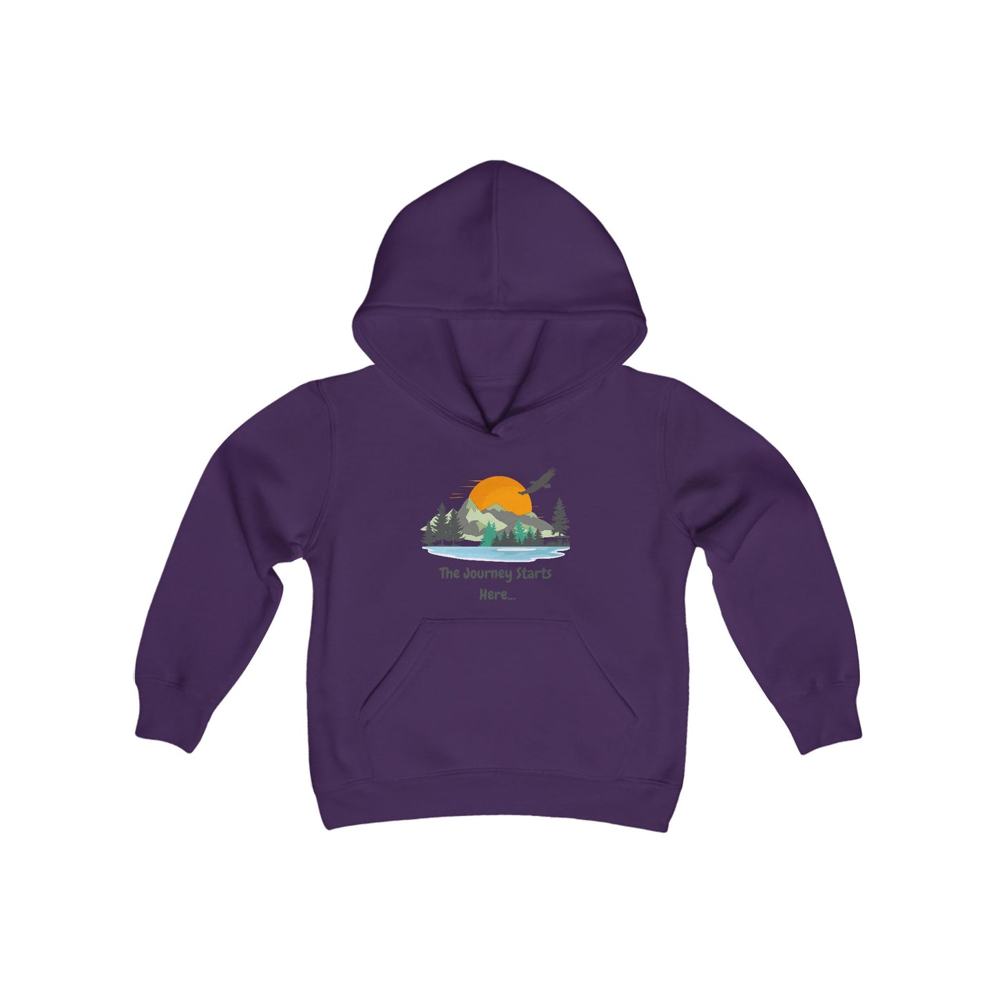 Journey Starts Here - Youth Hooded Sweatshirt