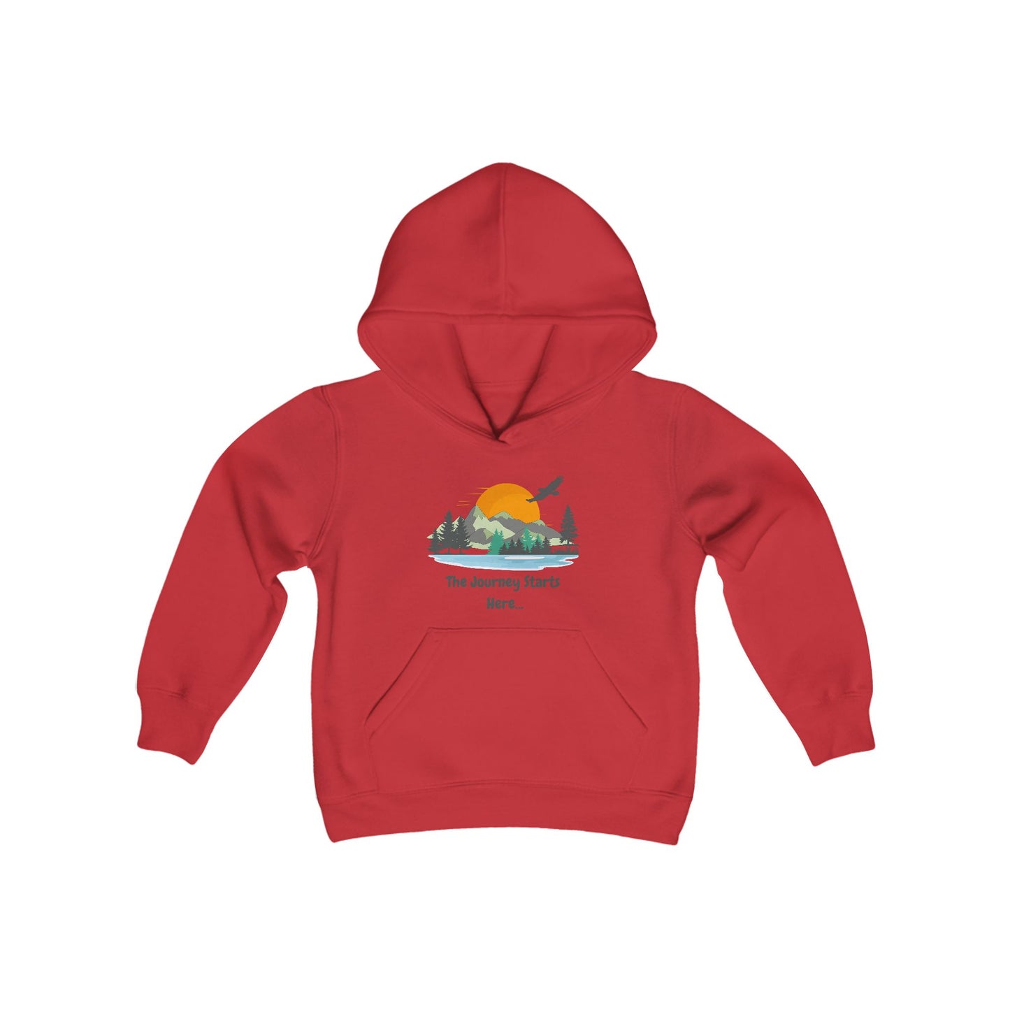 Journey Starts Here - Youth Hooded Sweatshirt