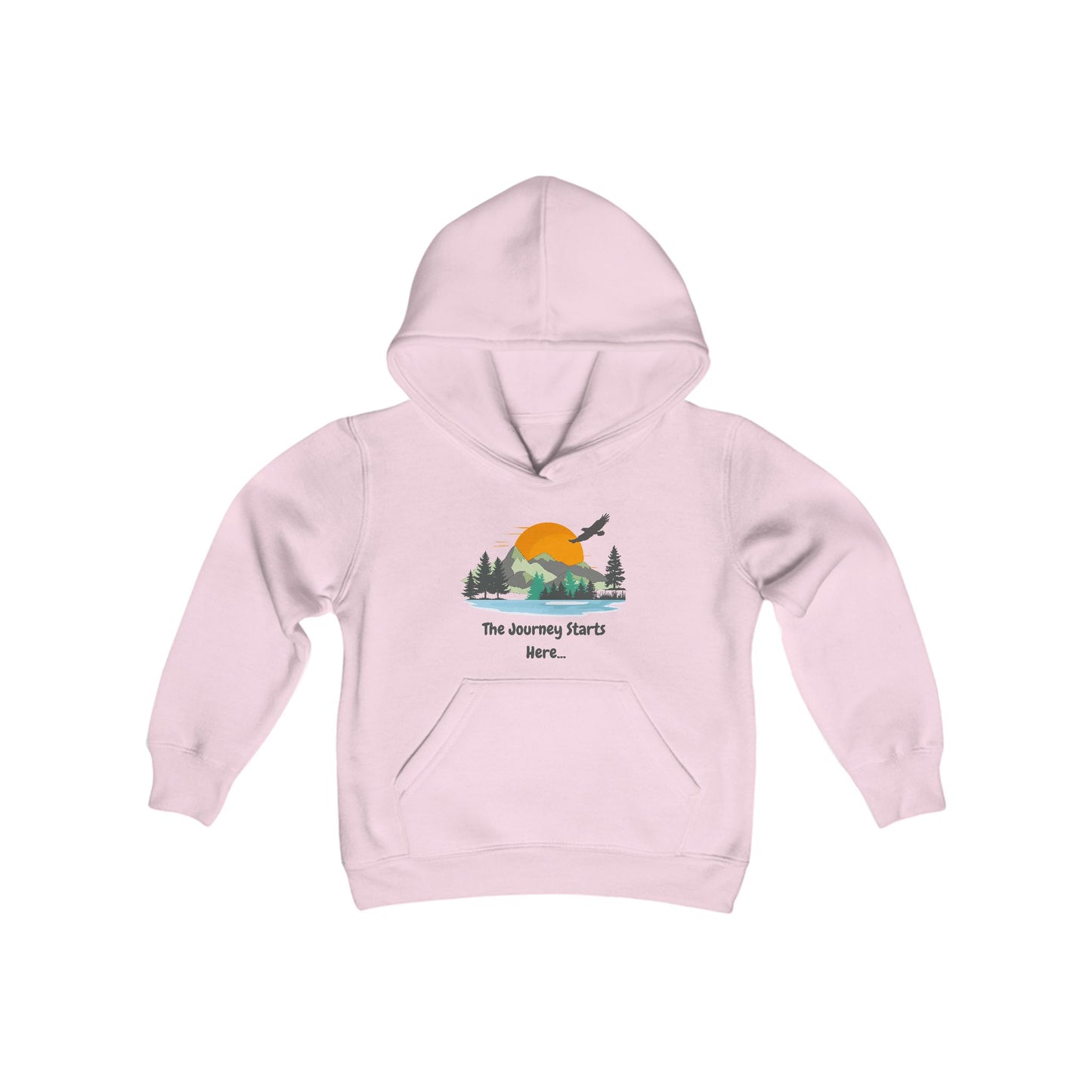 Journey Starts Here - Youth Hooded Sweatshirt