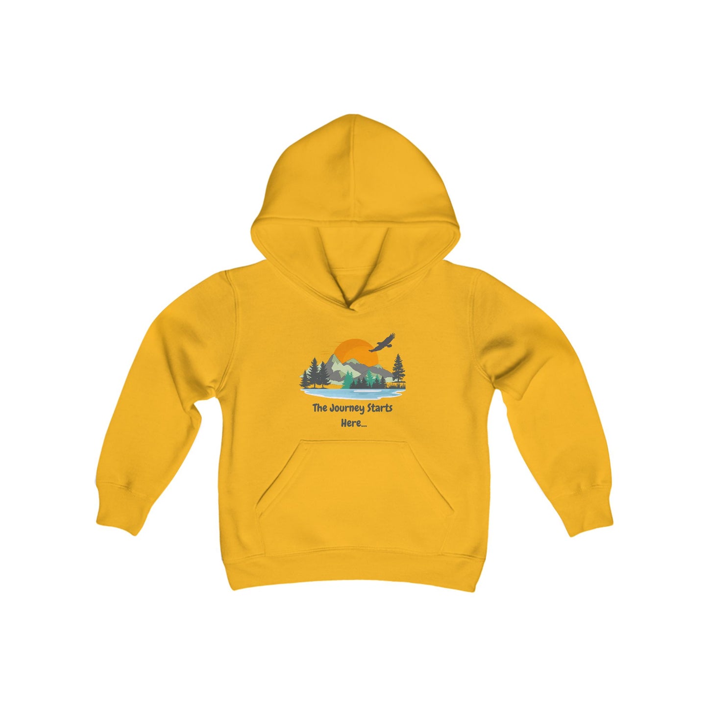 Journey Starts Here - Youth Hooded Sweatshirt