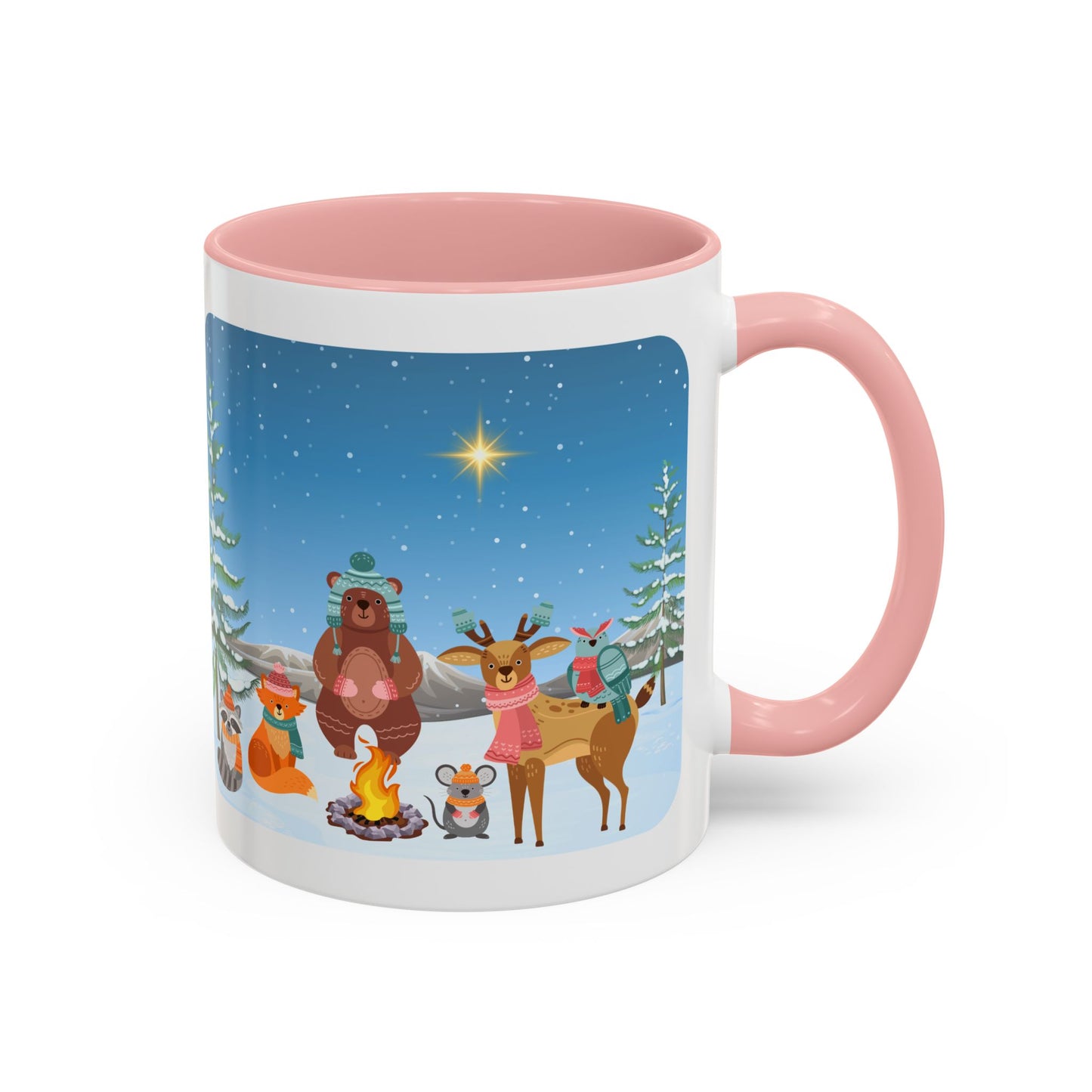 Winter Animal Party - Accent Coffee Mug (11, 15oz)