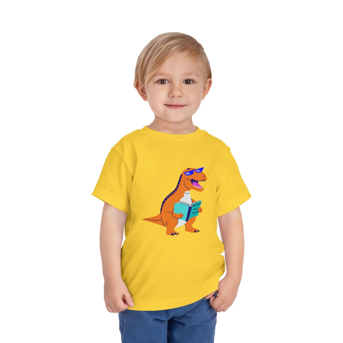 Retro T-Rex - Toddler Short Sleeve Tee