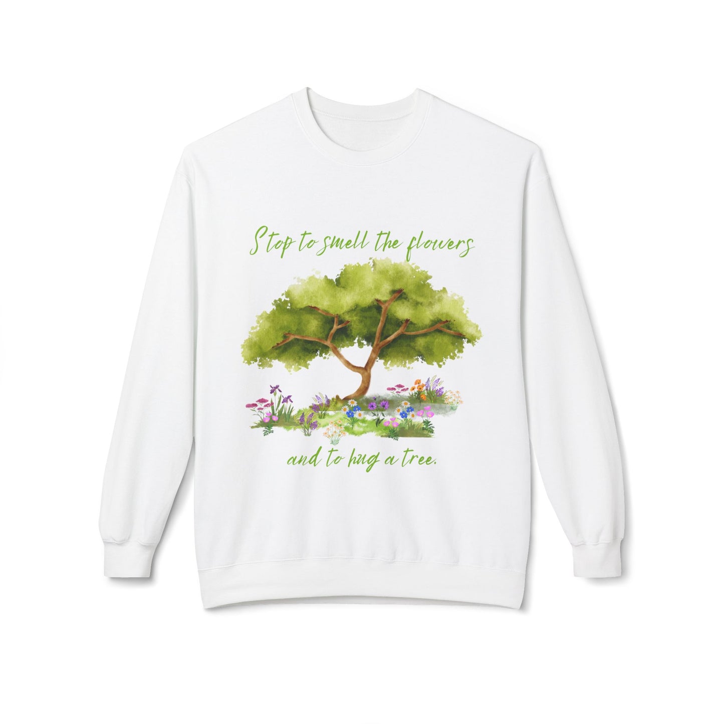 Hug A Tree - Adult Unisex Crewneck Sweatshirt