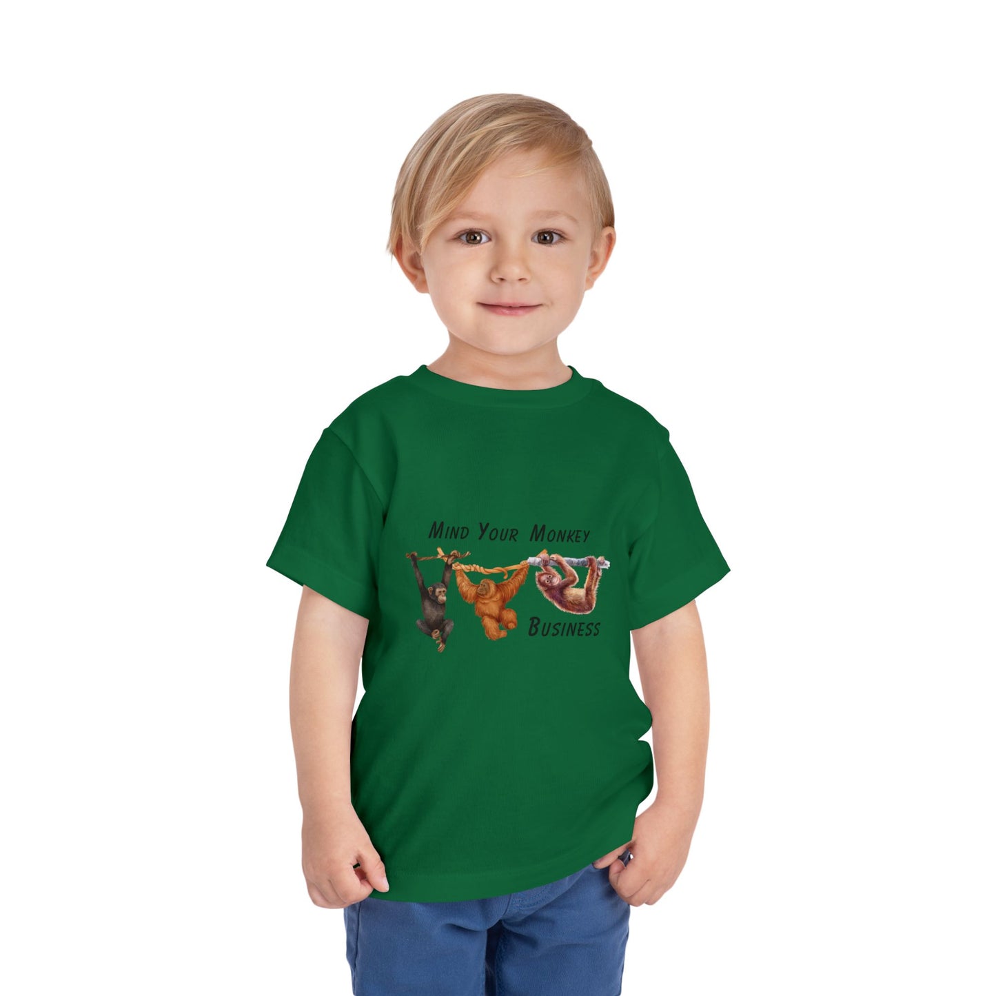 Mind Your Monkey Business - Toddler Short Sleeve Tee