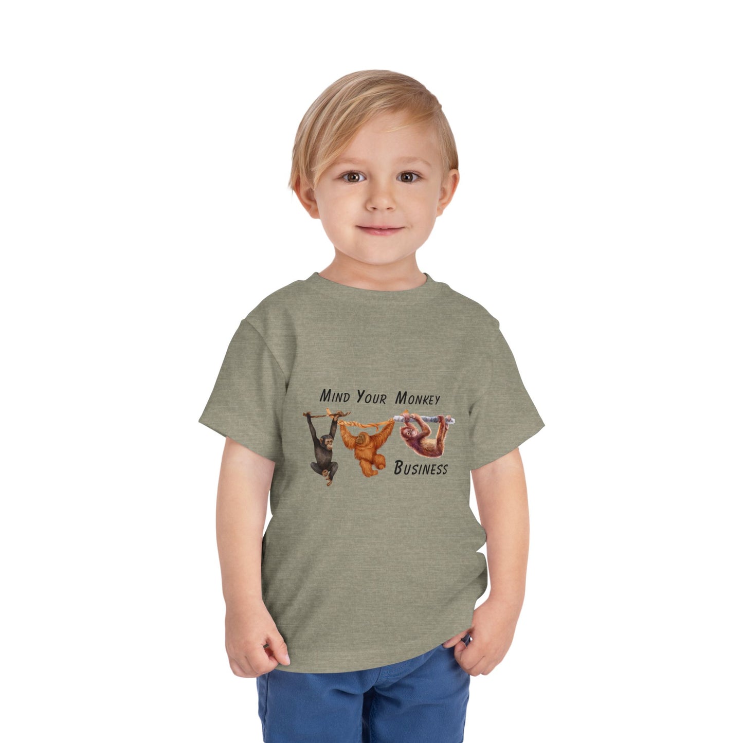 Mind Your Monkey Business - Toddler Short Sleeve Tee