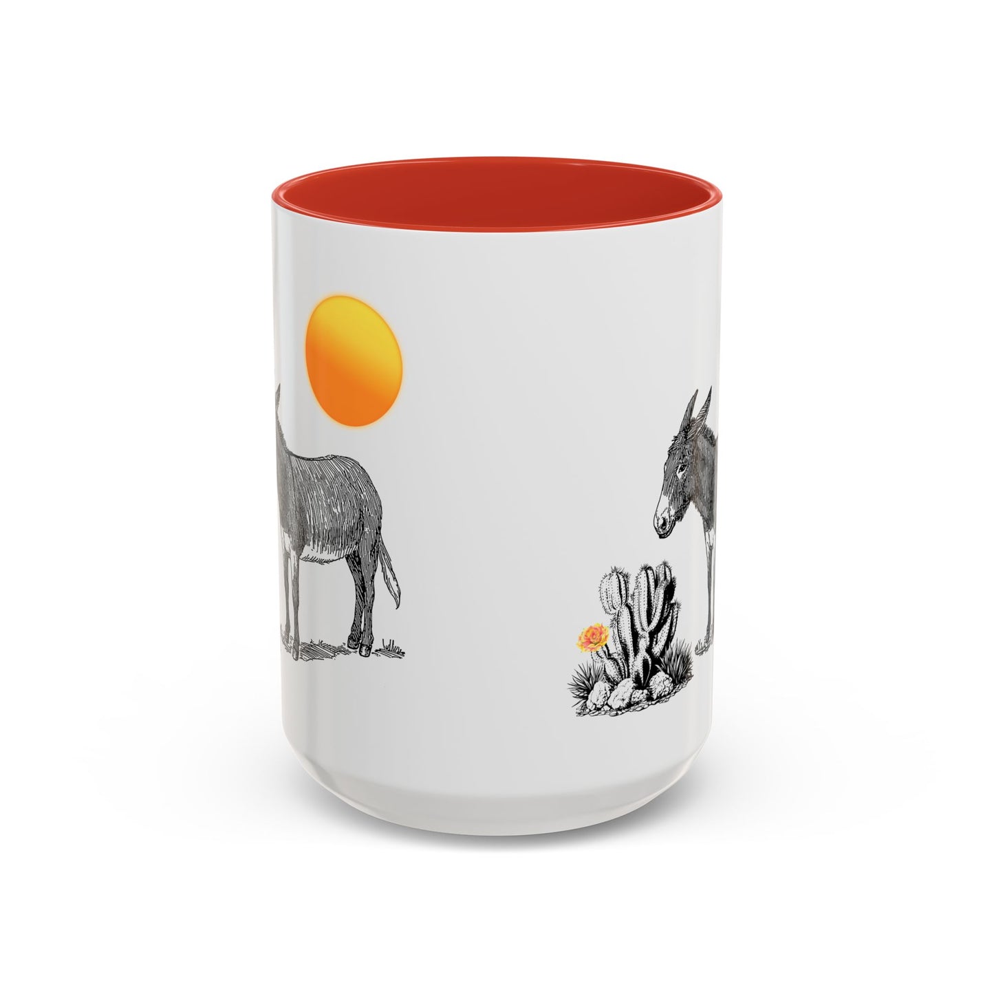 Donkey Desert - Accent Coffee Mug (11, 15oz)