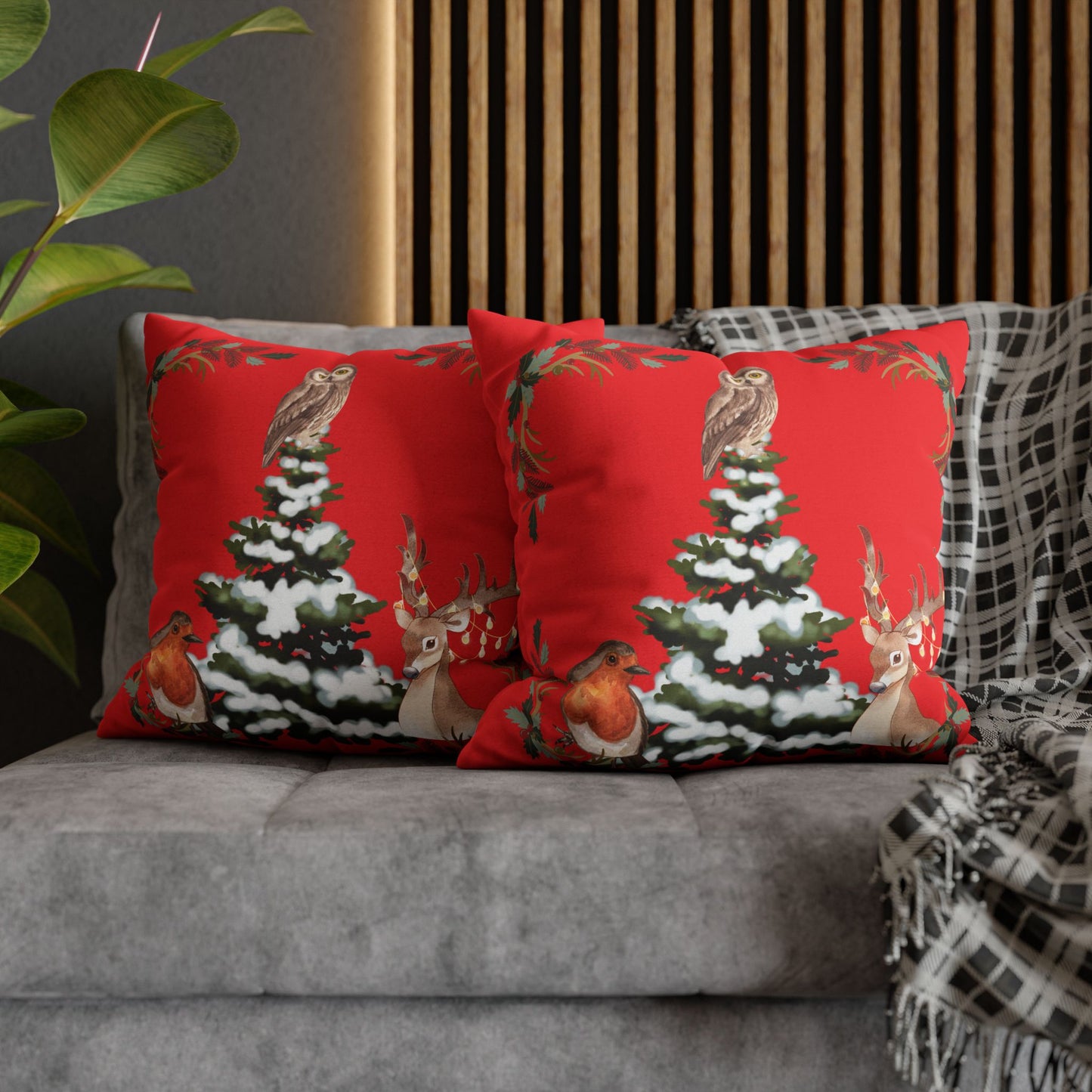 Winter Tree - Square Pillowcase - Various Sizes