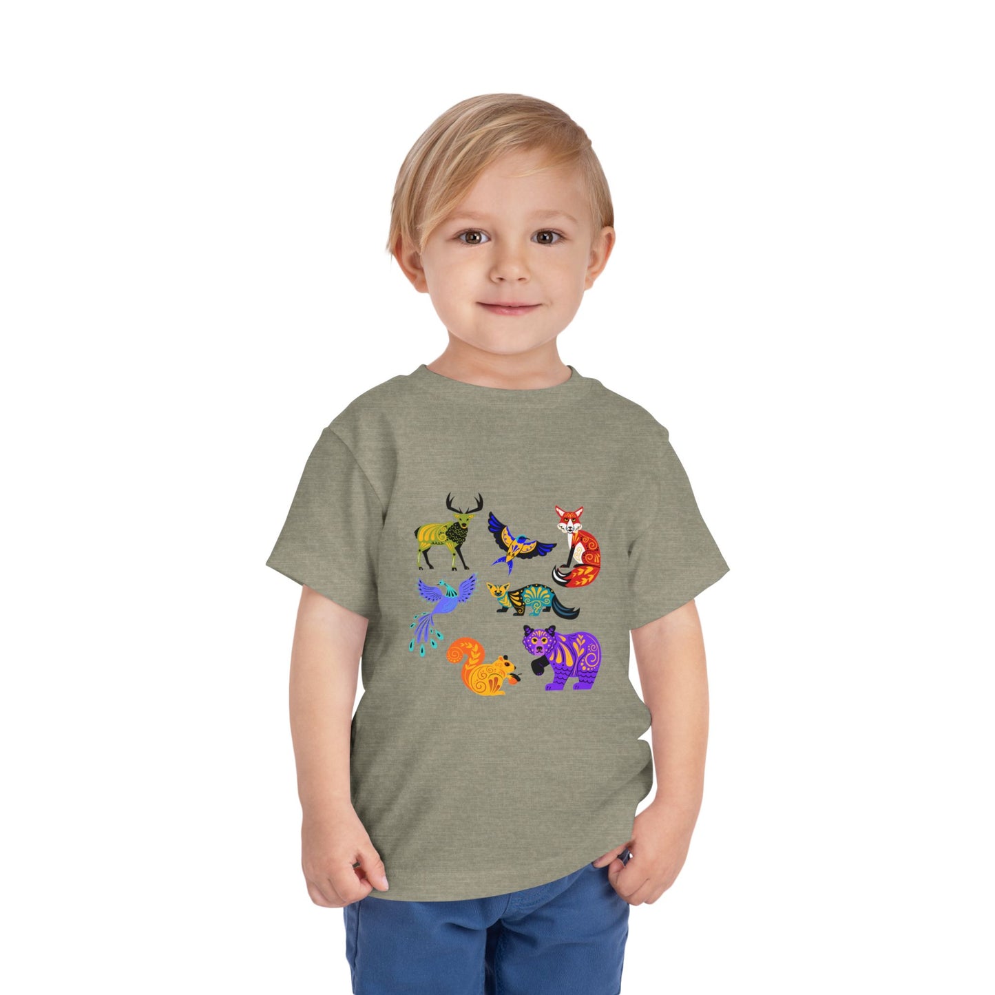 Artsy Animals - Toddler Short Sleeve Tee