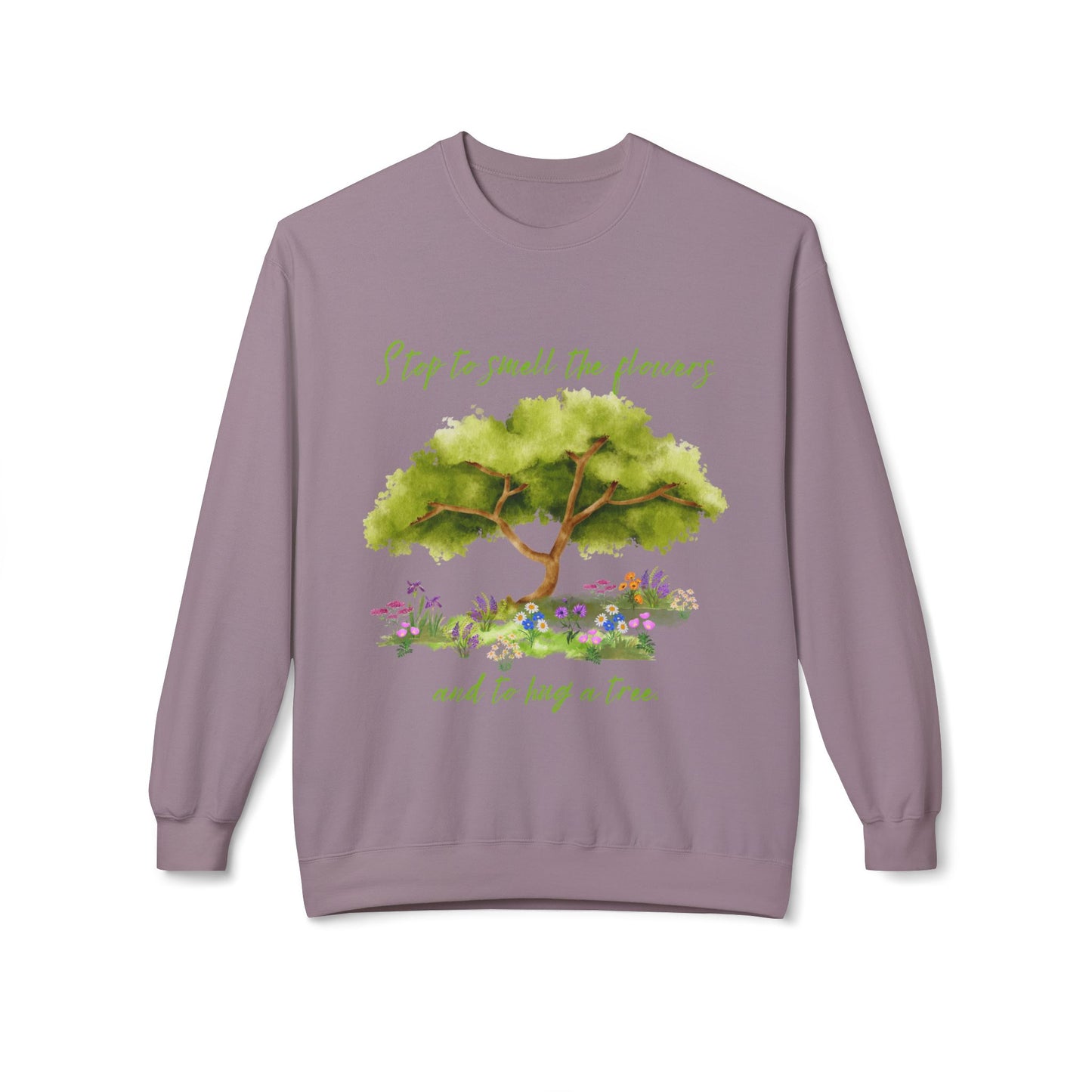 Hug A Tree - Adult Unisex Crewneck Sweatshirt