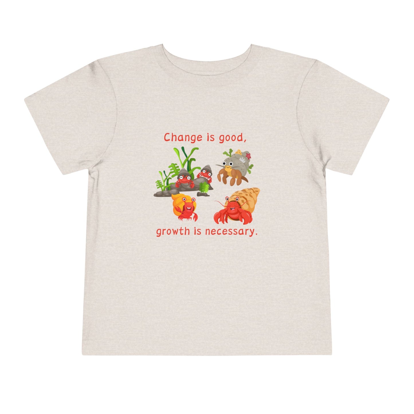 Growth - Toddler Short Sleeve Tee - Cute Crab Design