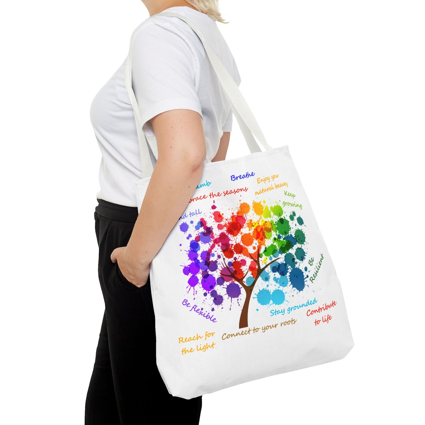 Tree of Life White - Tote Bag (AOP)