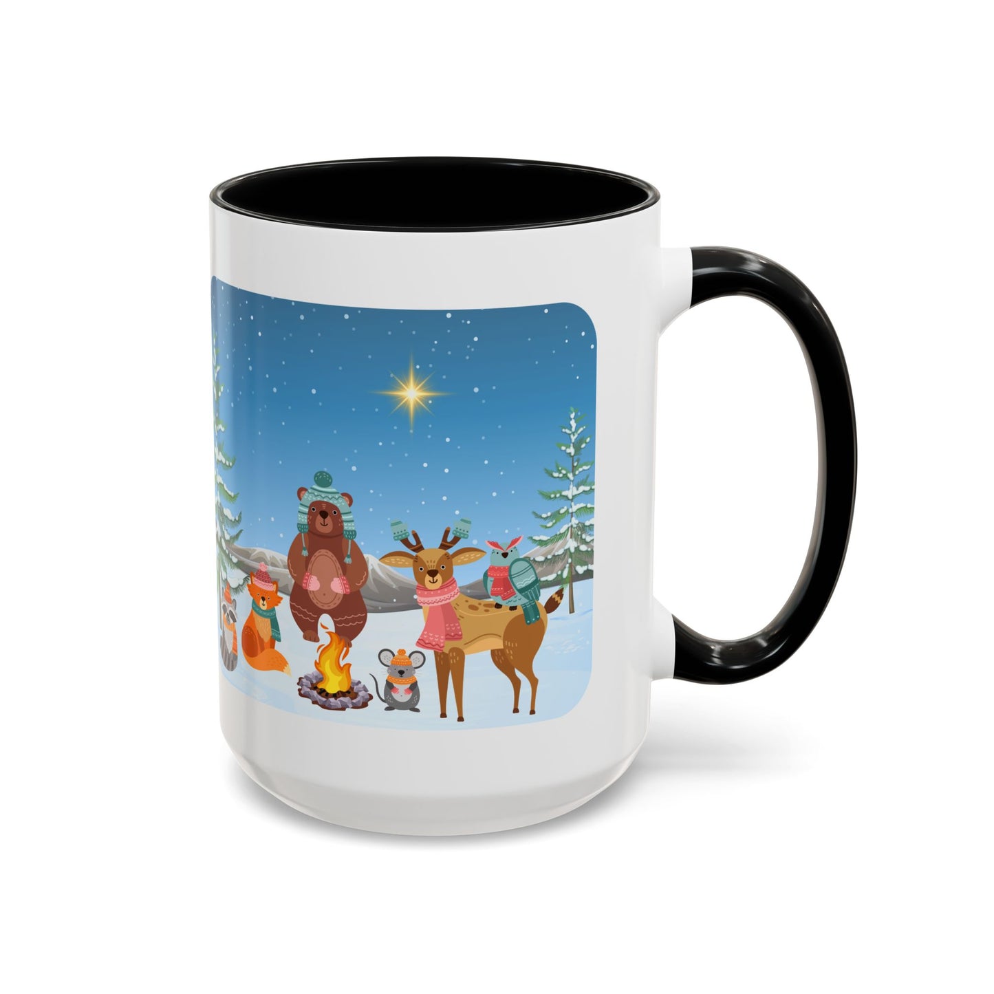 Winter Animal Party - Accent Coffee Mug (11, 15oz)