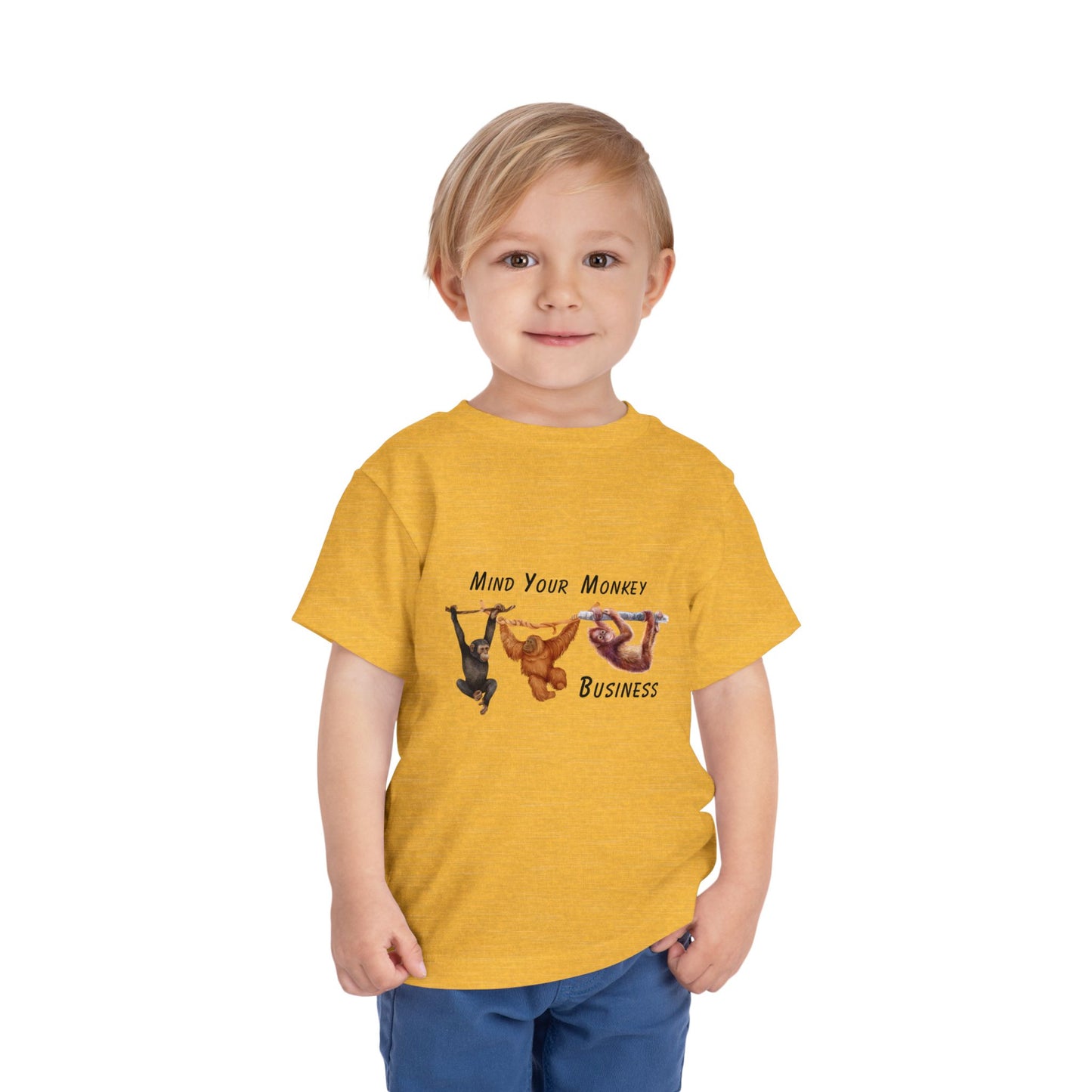 Mind Your Monkey Business - Toddler Short Sleeve Tee