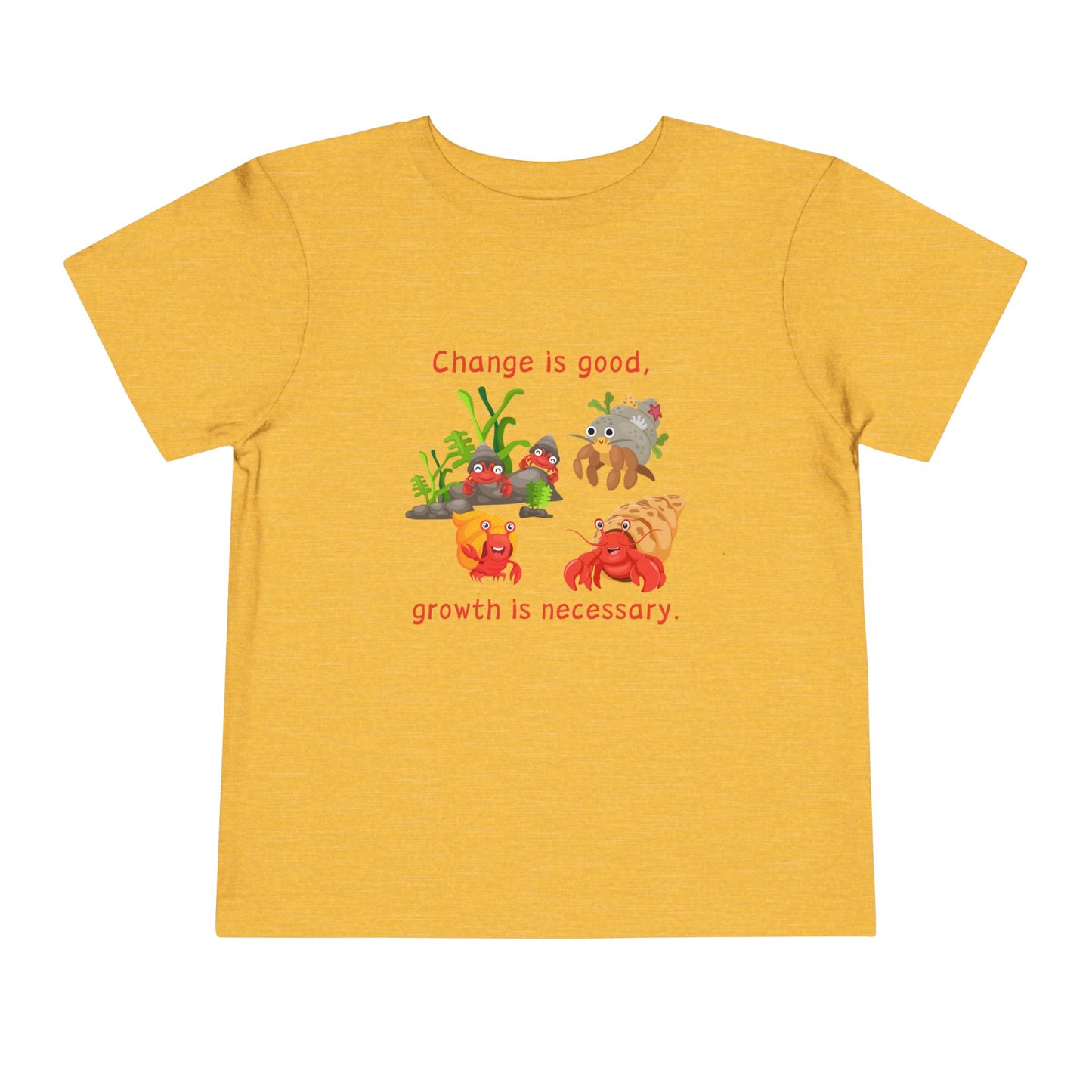 Growth - Toddler Short Sleeve Tee - Cute Crab Design